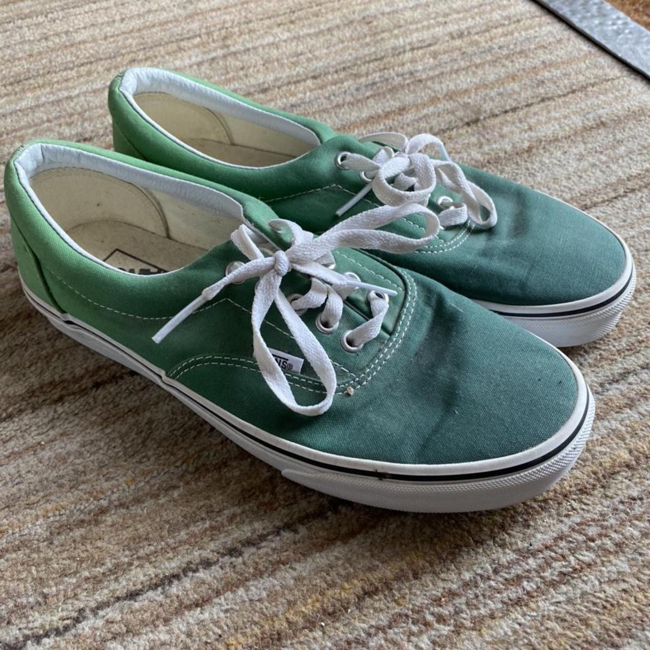 Vans Men's Green Trainers | Depop