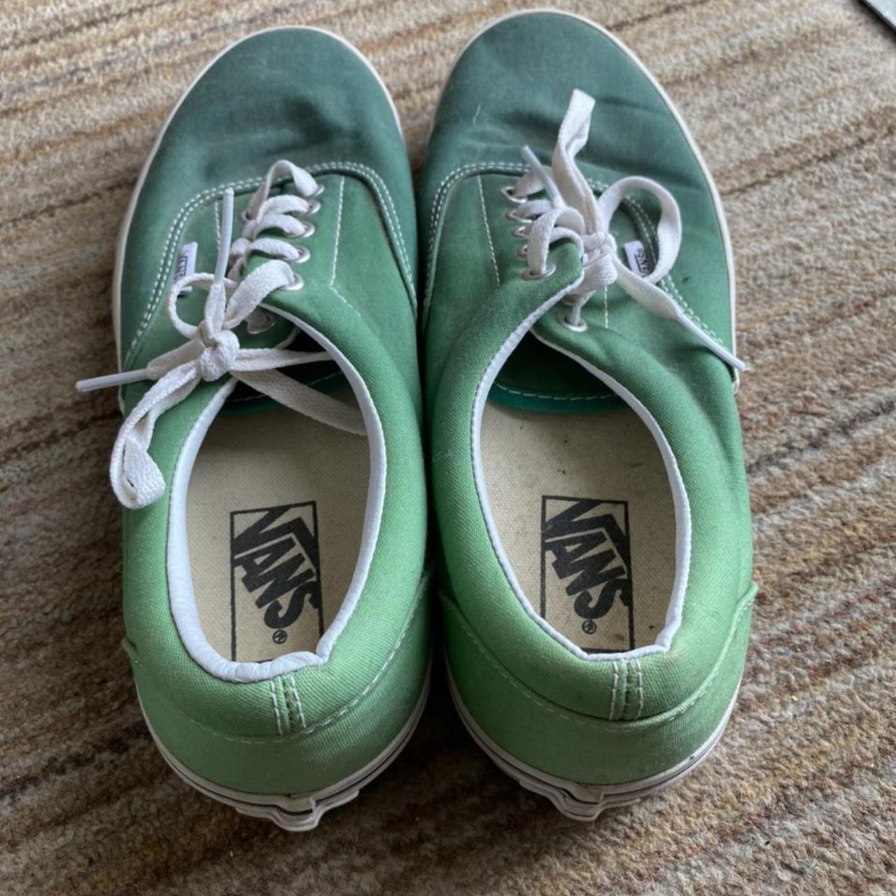 Vans Men's Green Trainers | Depop