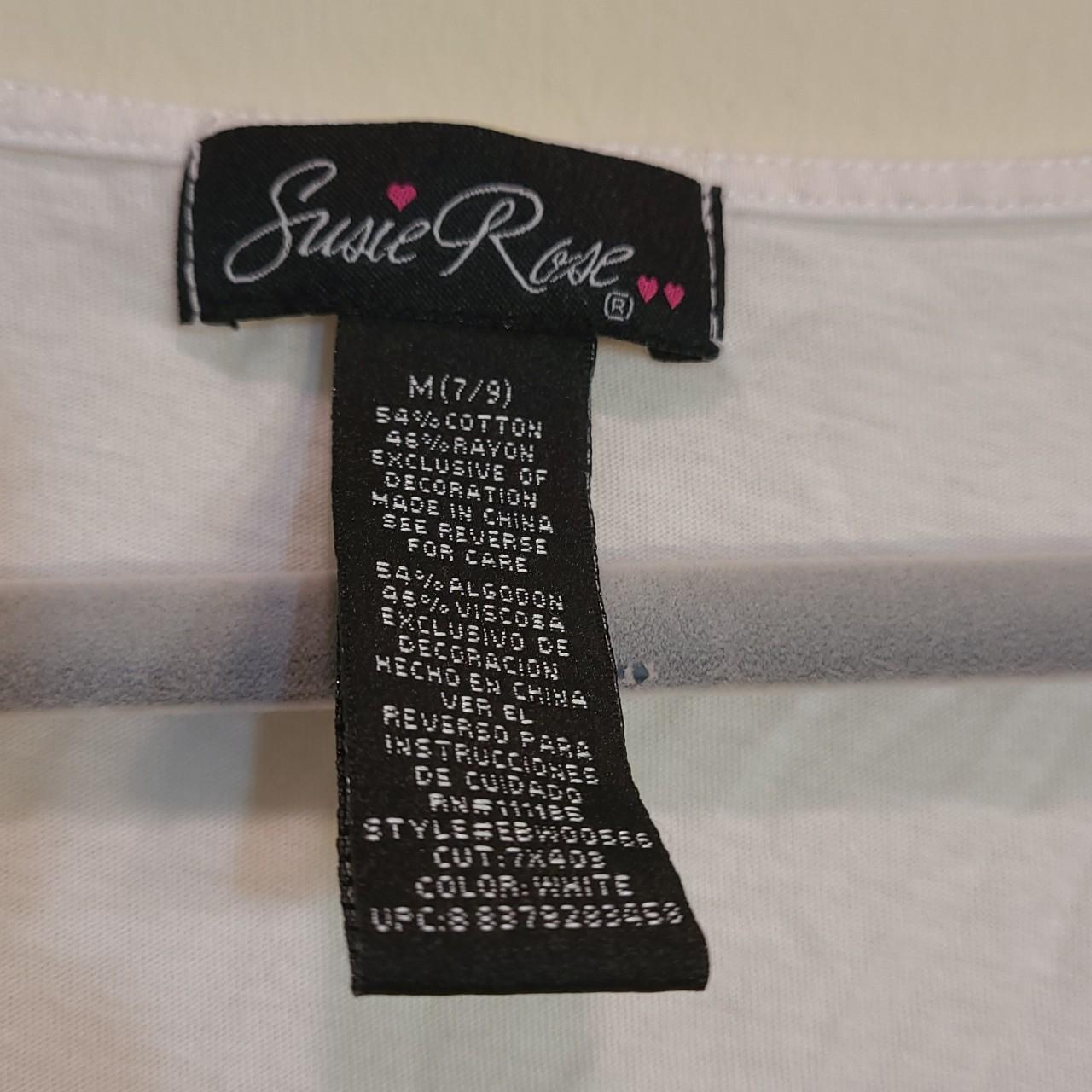 Susie Rose Women's White T-shirt (3)