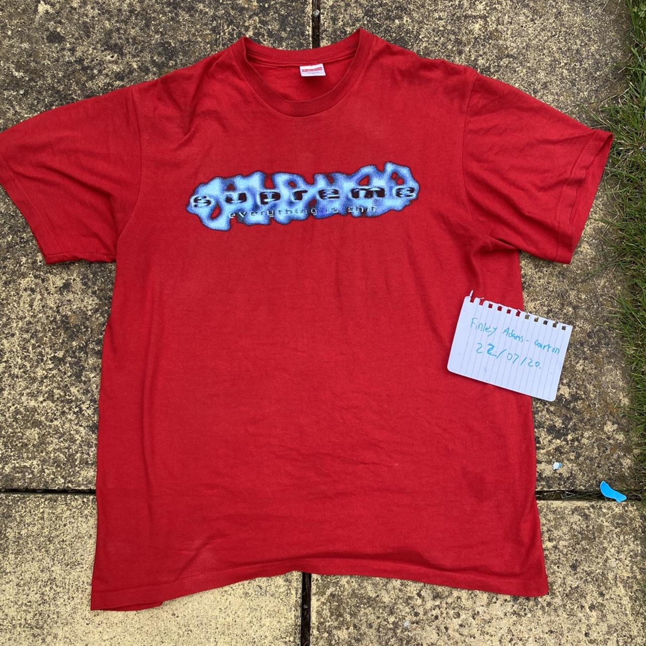- Supreme everything is shit t-shirt, - size large...