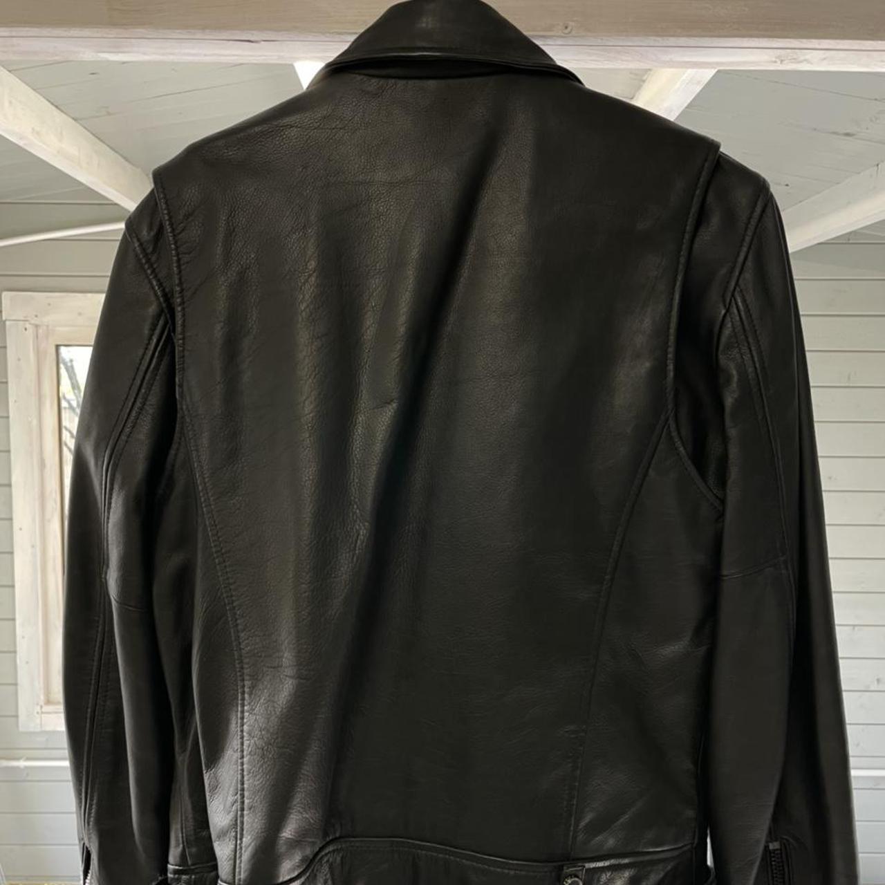 BODA SKINS - leather biker jacket size XXL (wears... - Depop