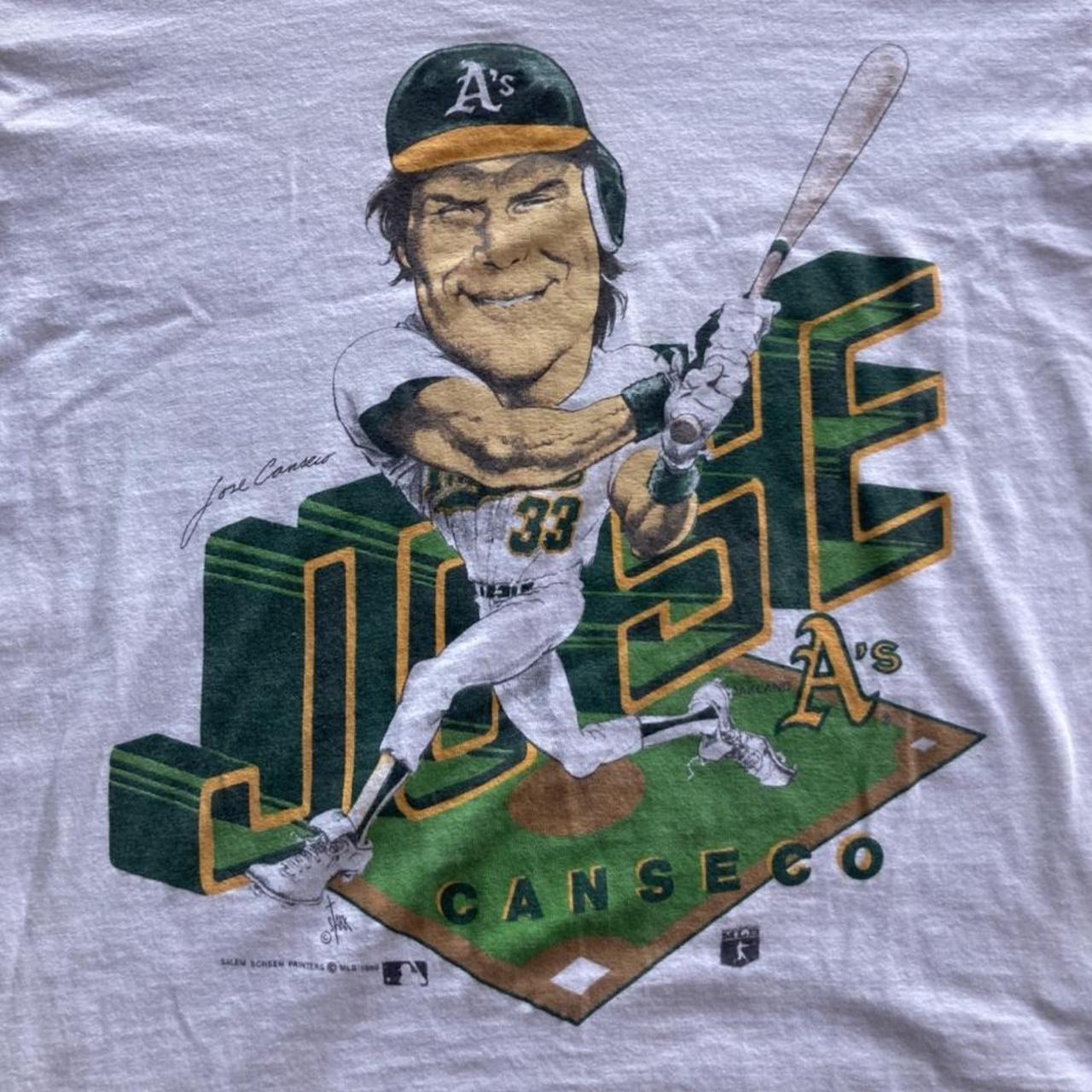 Vintage Oakland Athletics Jose Canseco Salem Sportswear Baseball