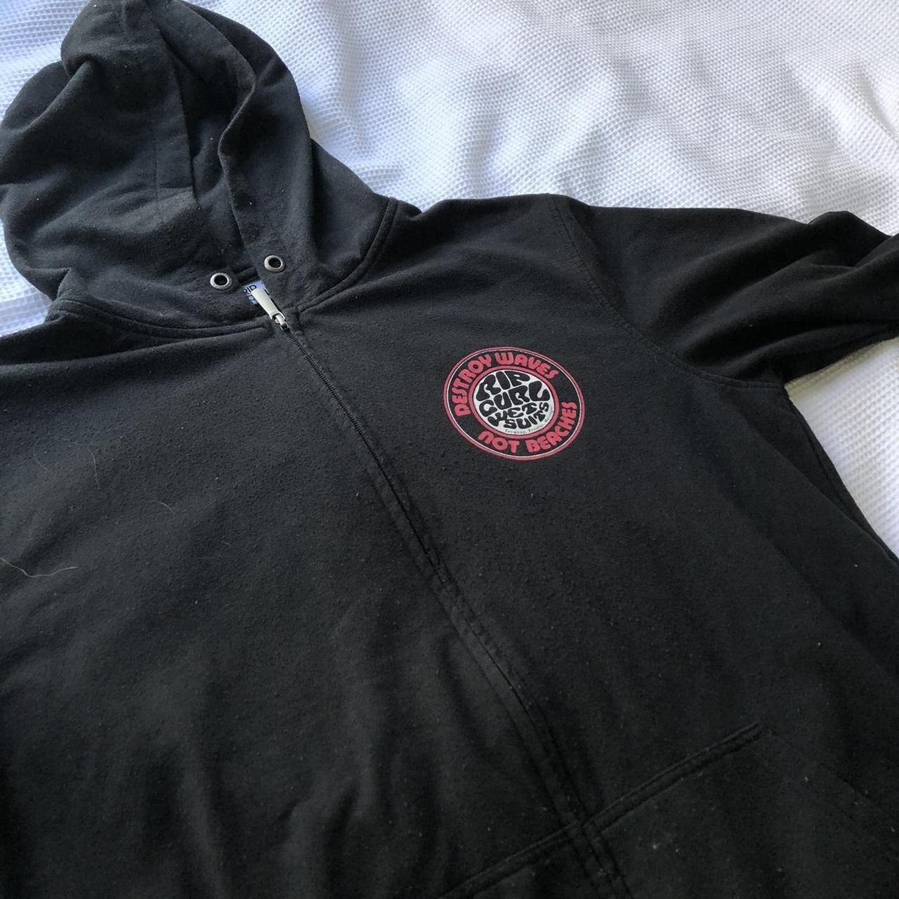 Piping hot zip up hoodie. No size on tag, but fits... - Depop