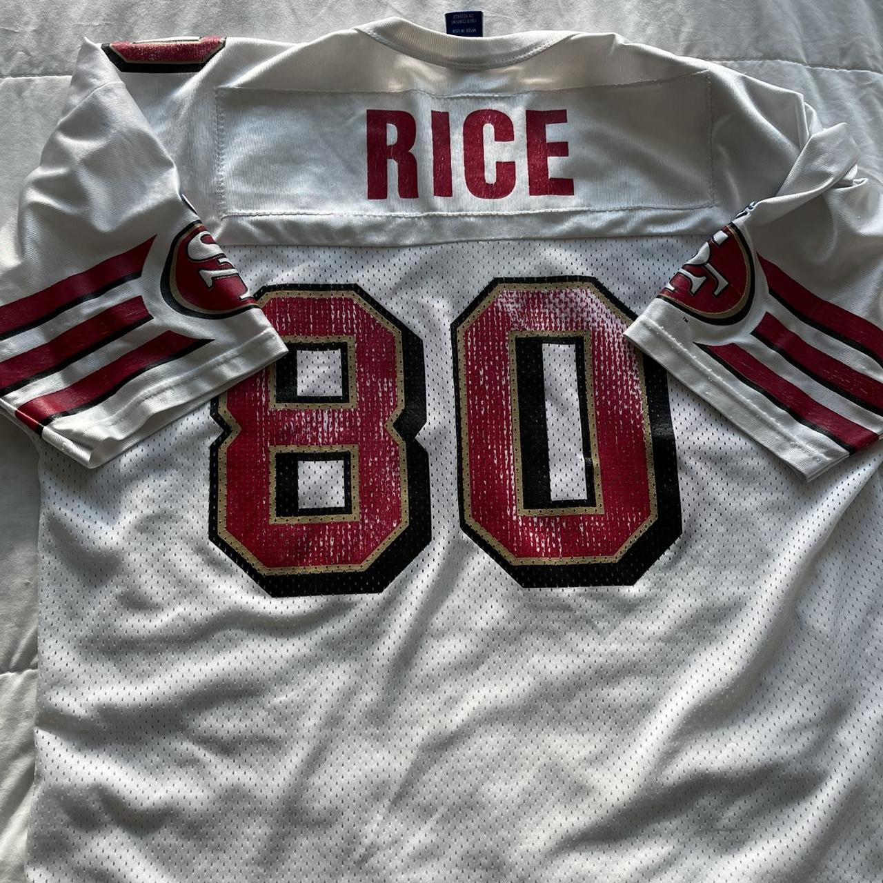 49ers away Jersey jerry rice champion 52 - Depop