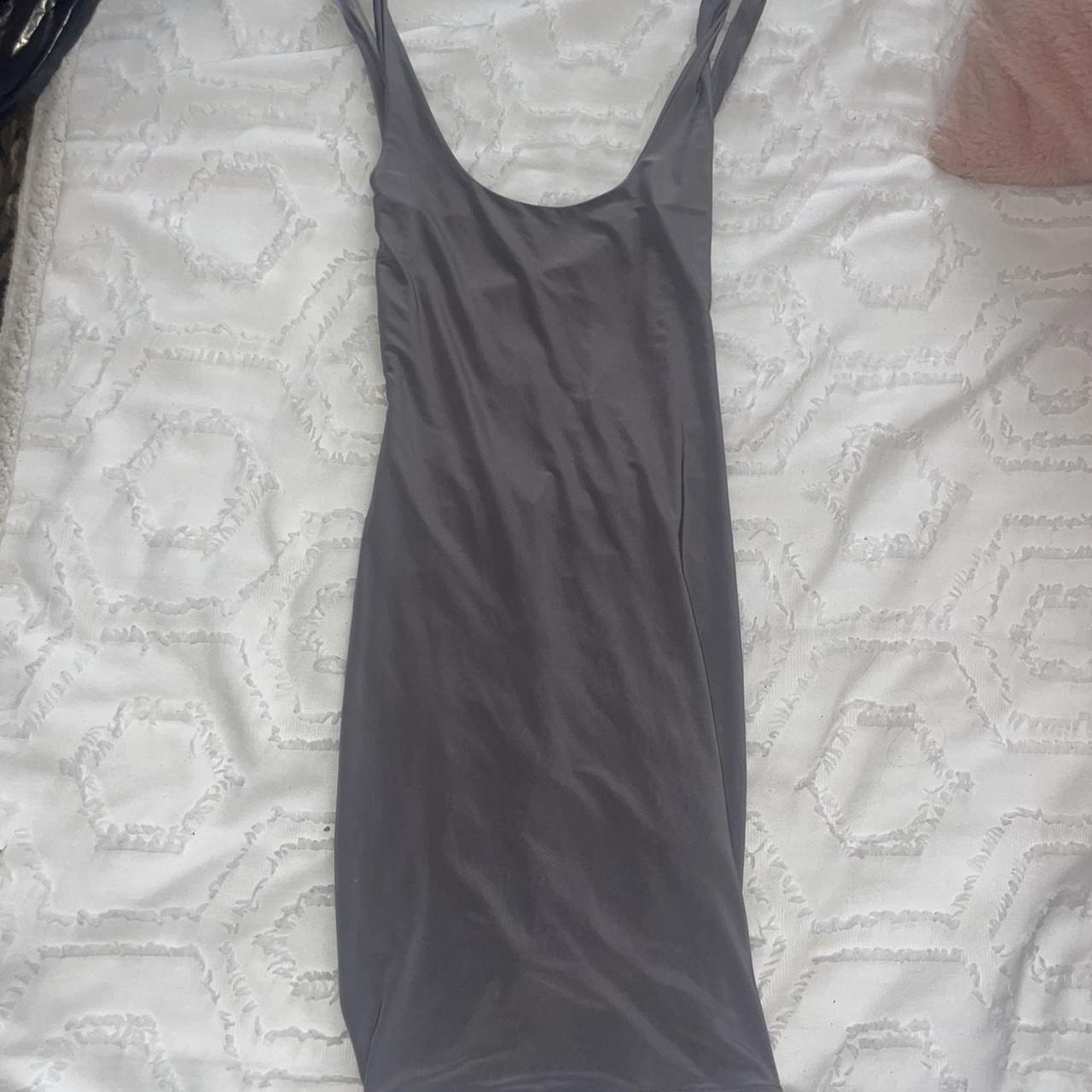 Grey body on dress with a frill tight bum area. From... - Depop