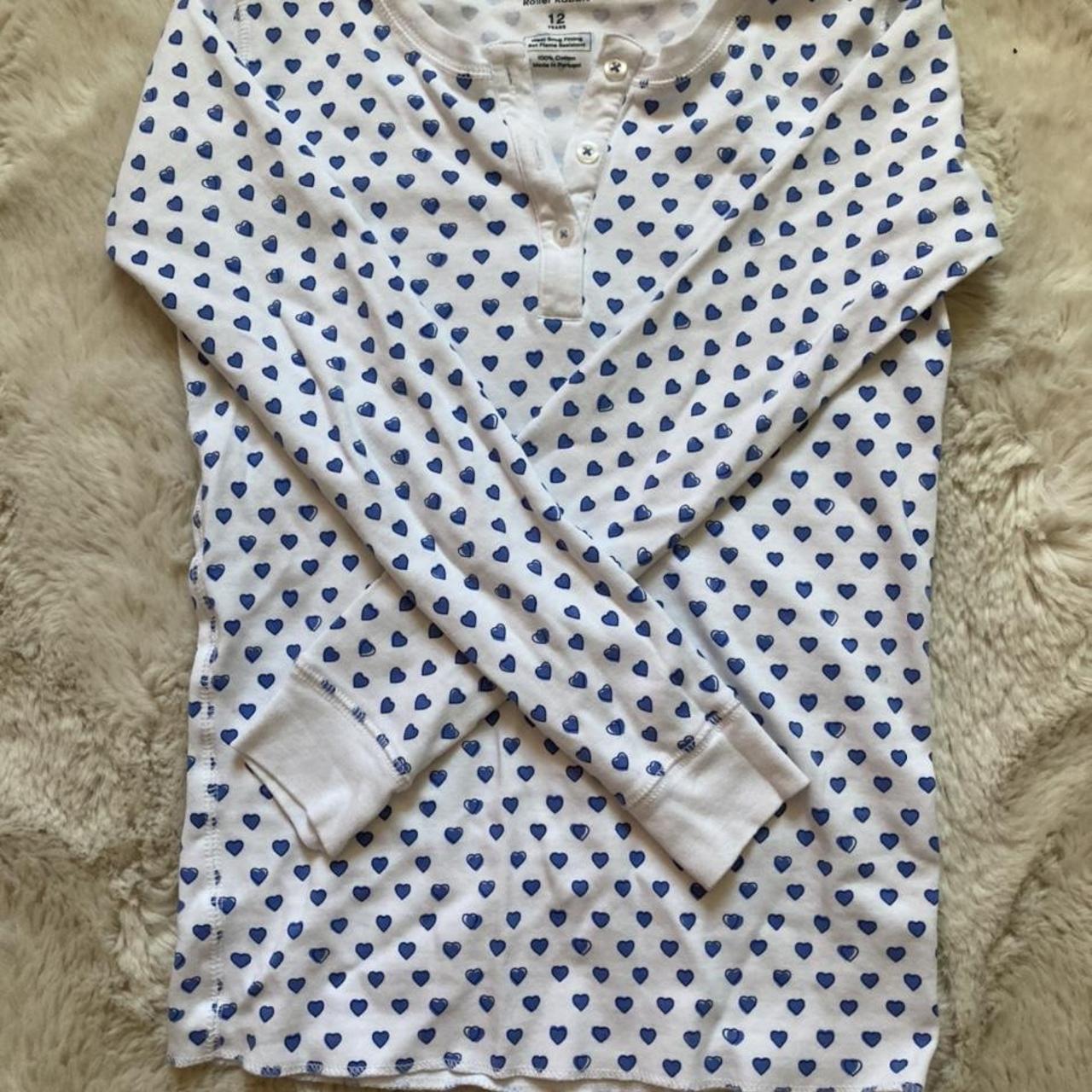 White and Blue Pajamas | Depop