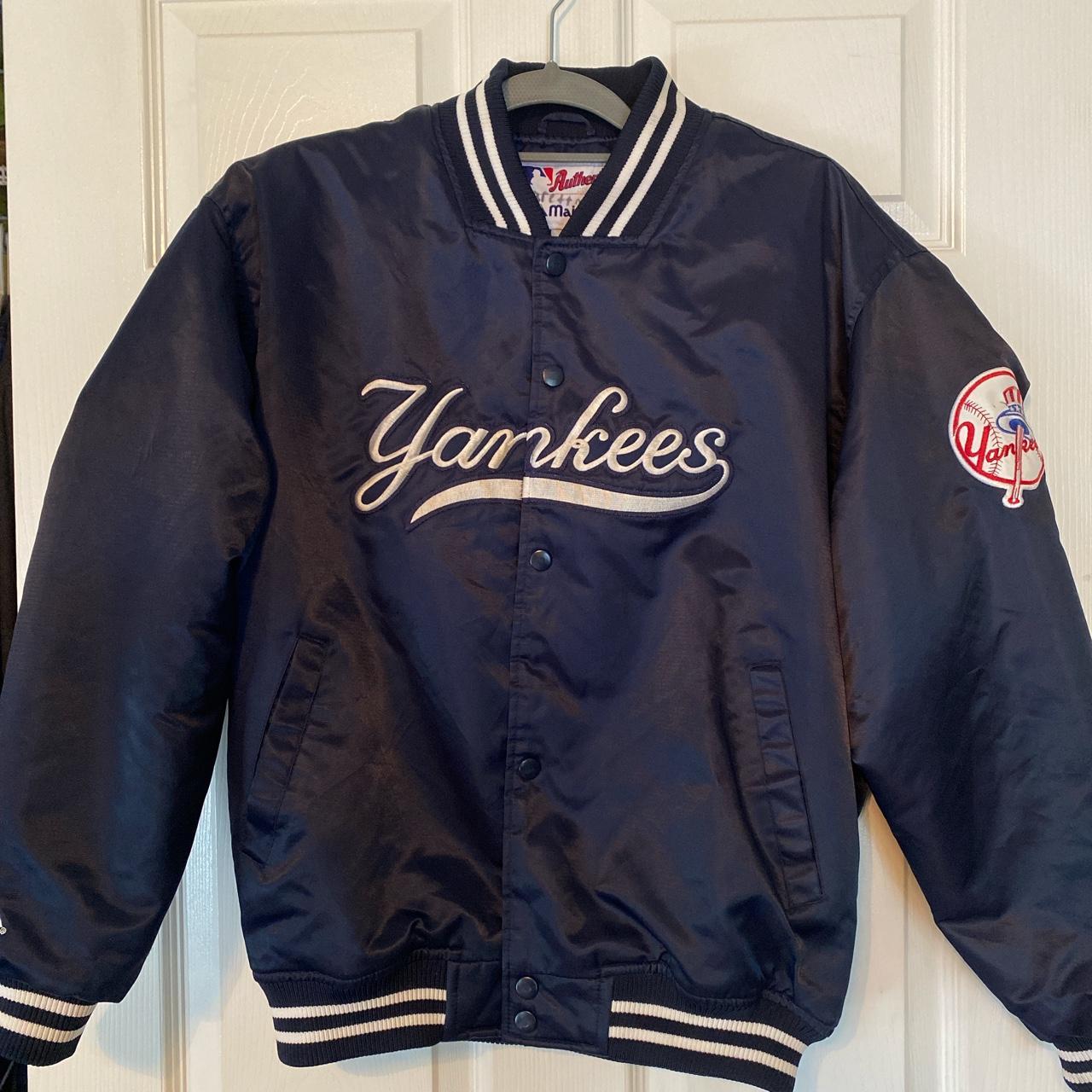 Vintage 90s New York Yankees Majestic Youth XL... - Depop