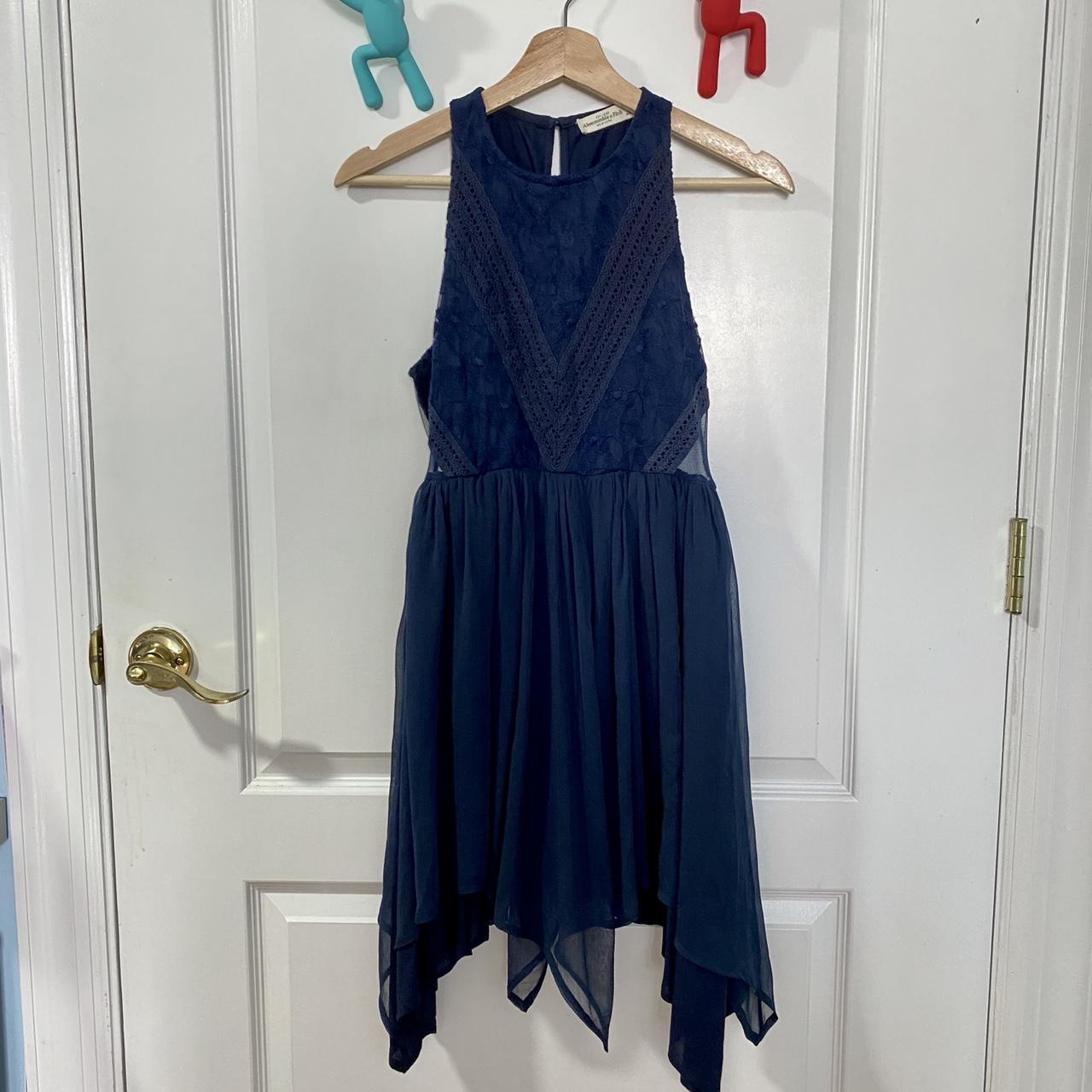 Hollister Co. Women's Navy Dress | Depop