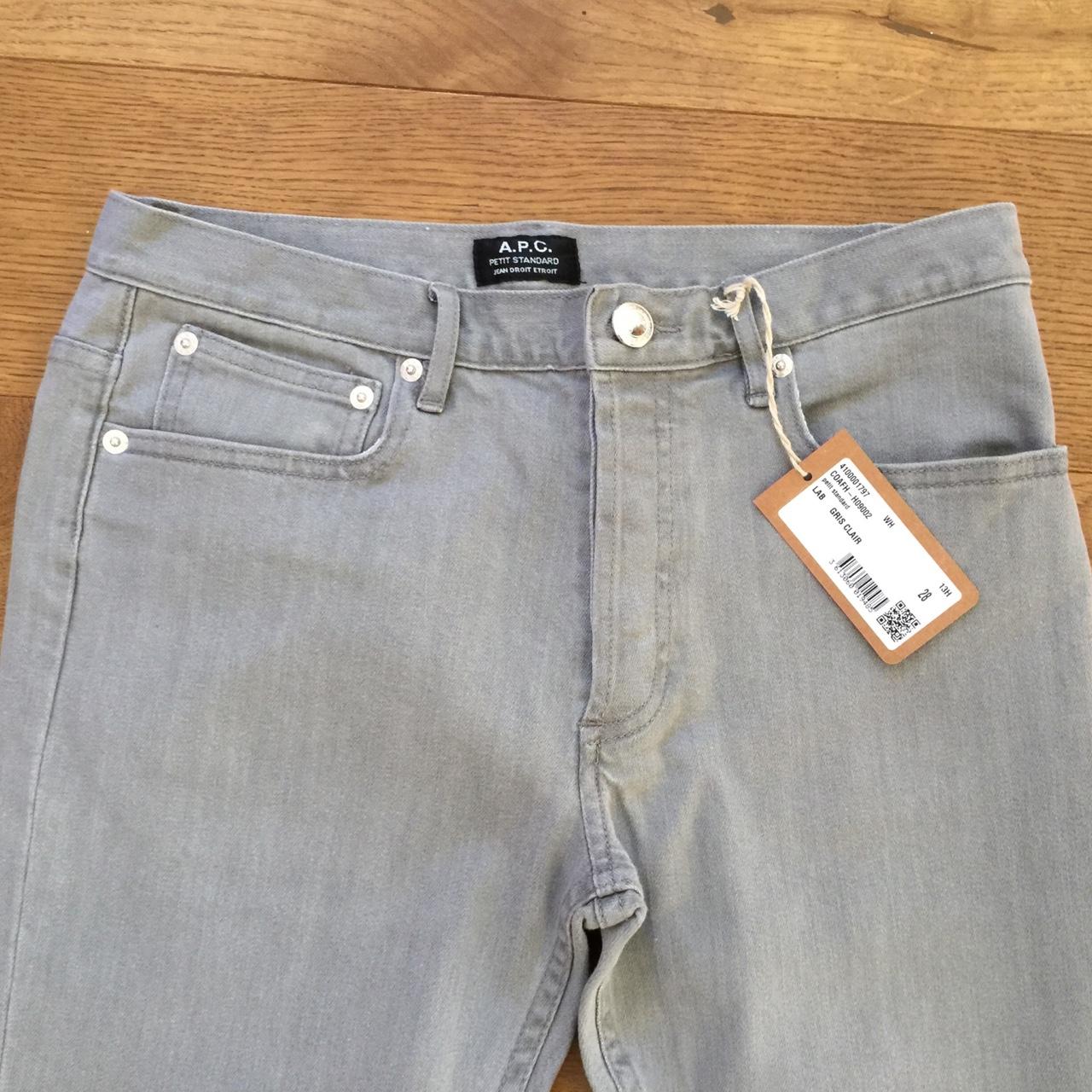 BNWT A.P.C. Petit Standard Grey Jeans Size 28 Rare... - Depop