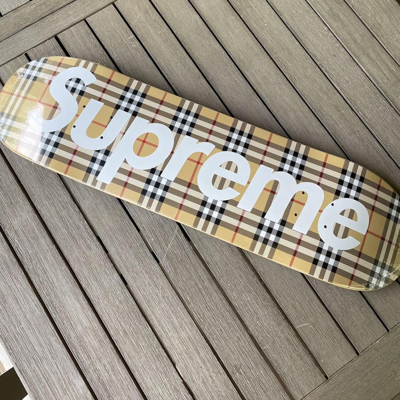 Supreme Burberry Skate Deck Beige , ✨Special