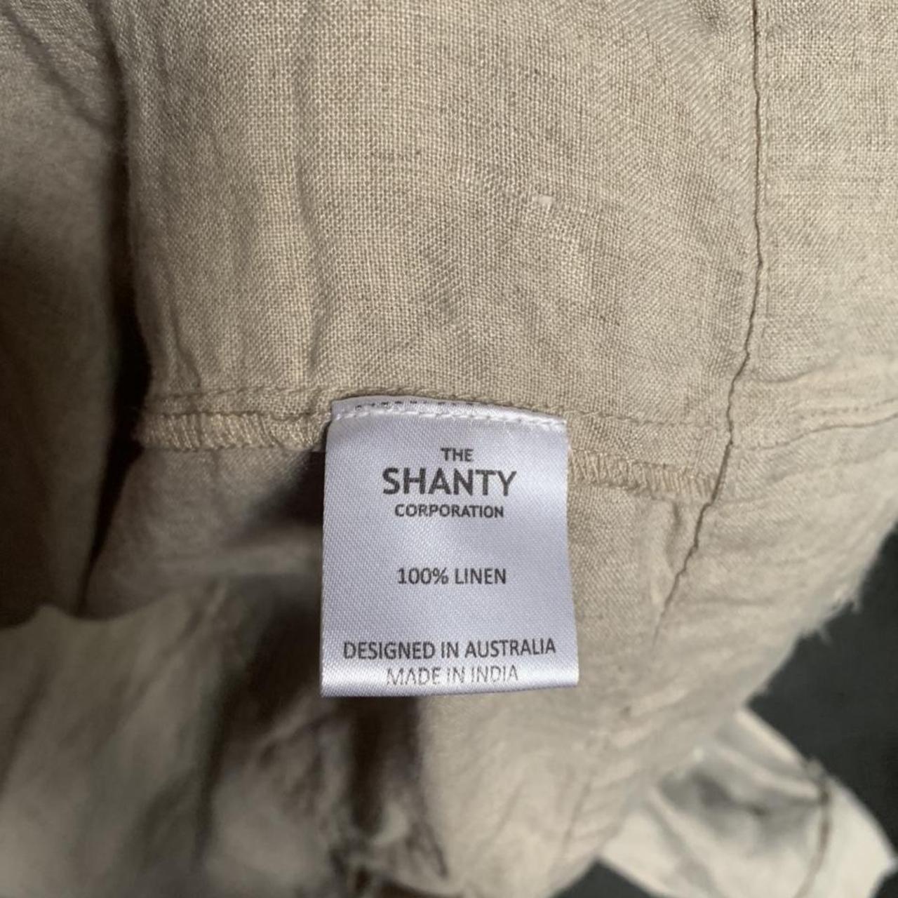 The Shanty beige linen jacket! Size small but... - Depop