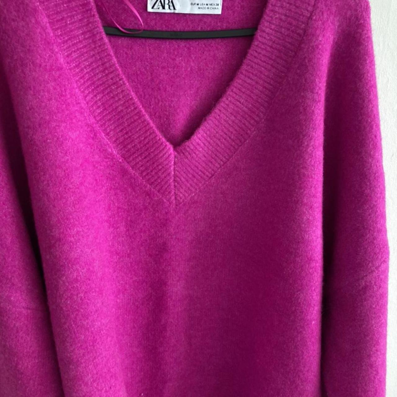 pink sweater; perfect for spring; worn a couple of... - Depop
