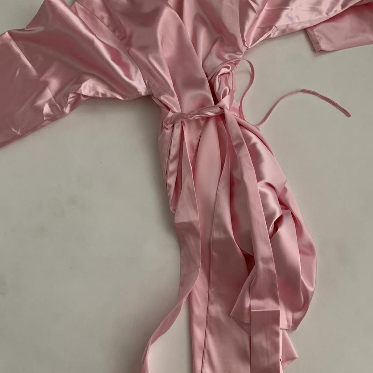 Sweet Glitter Italian silk Robe 9 inch Slit |... - Depop