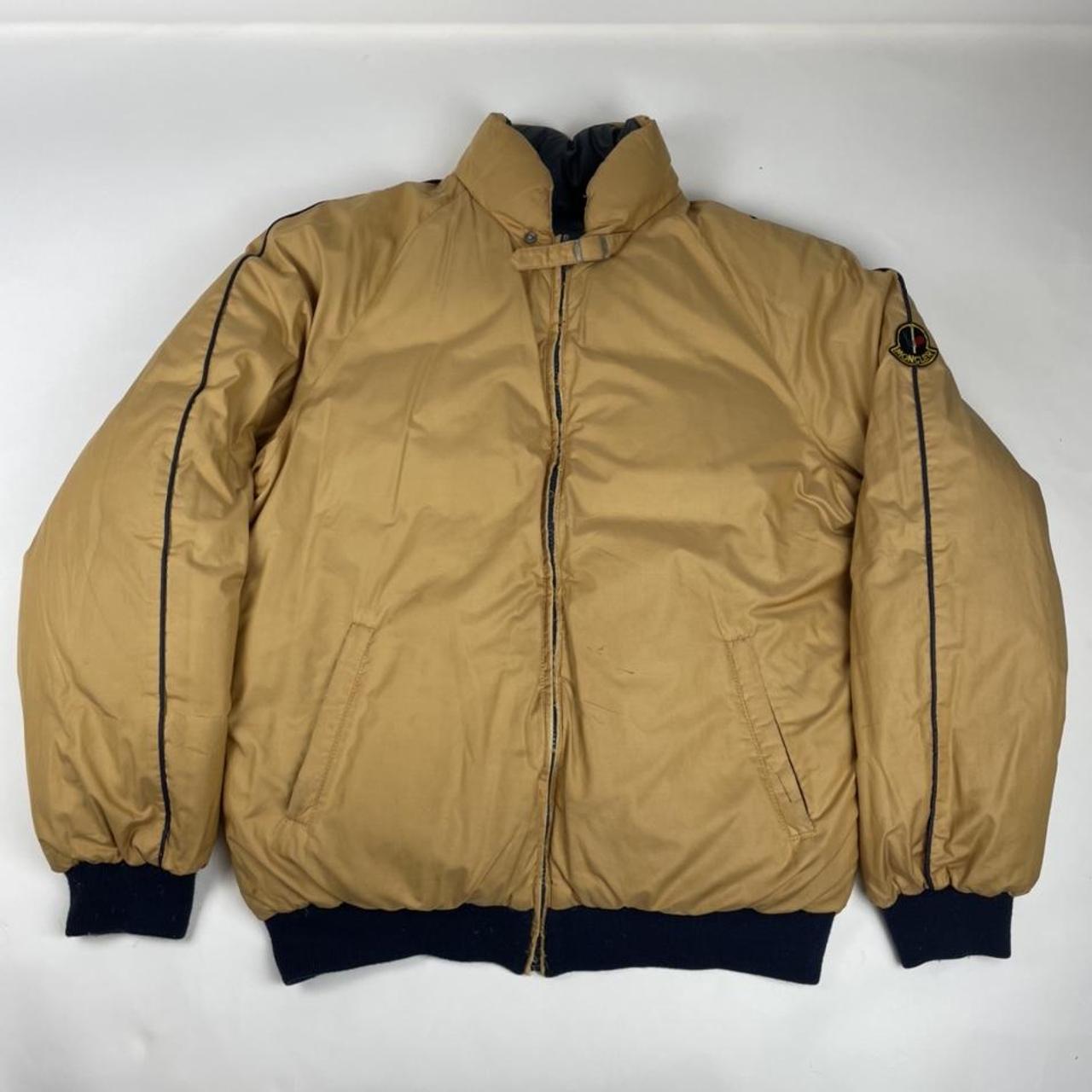 Moncler vintage puffer jacket reversible blue Depop