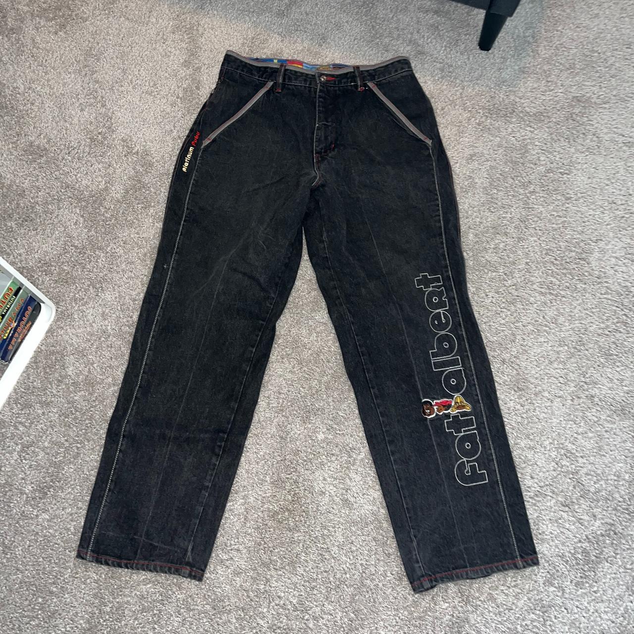 Y2K Platinum Fubu, Men's Stitched Fat good Albert Jeans.