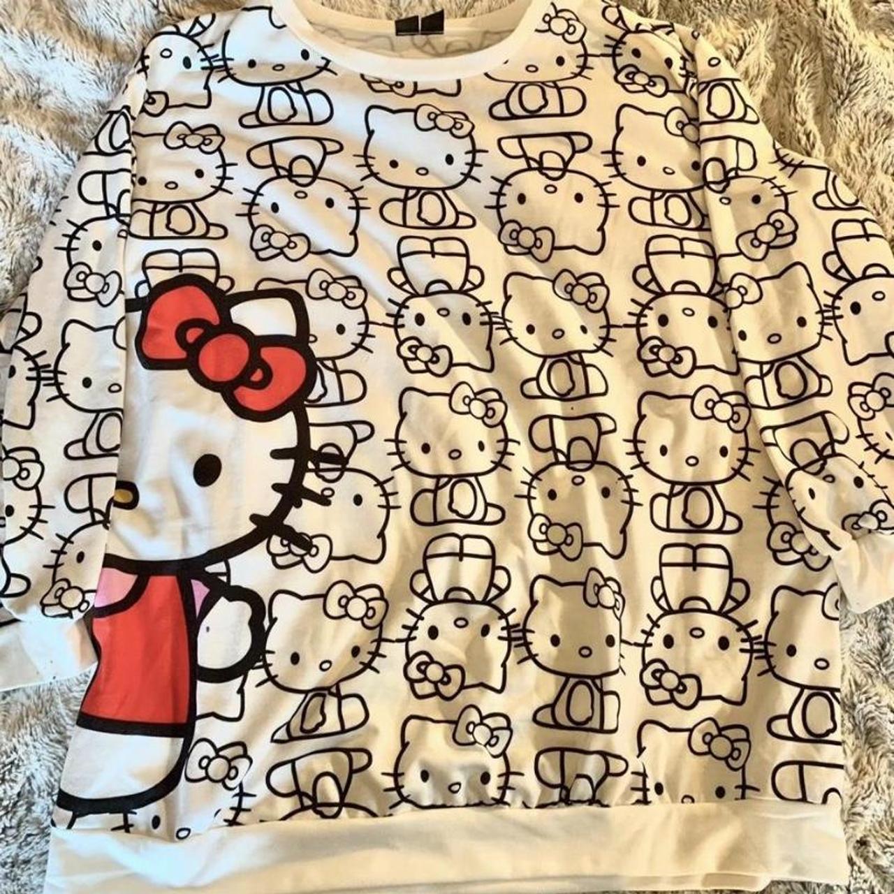 SHEIN limited edition Hello Kitty collab sweater/... - Depop
