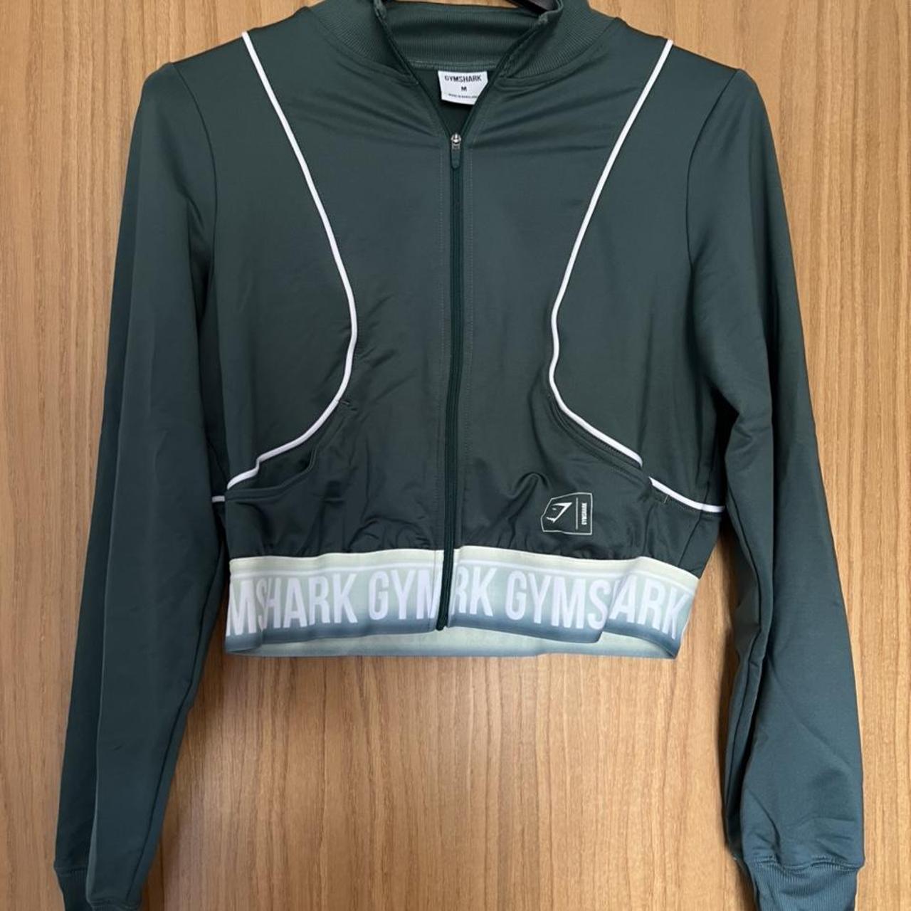 Gymshark Women's Green Jacket Depop