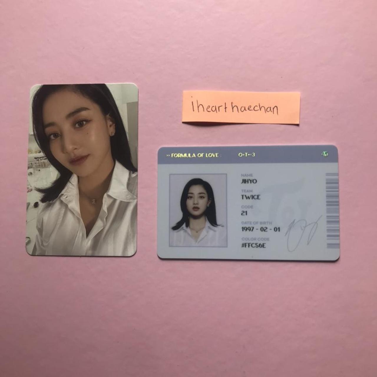 wts twice formula of love jihyo photocards both -... - Depop