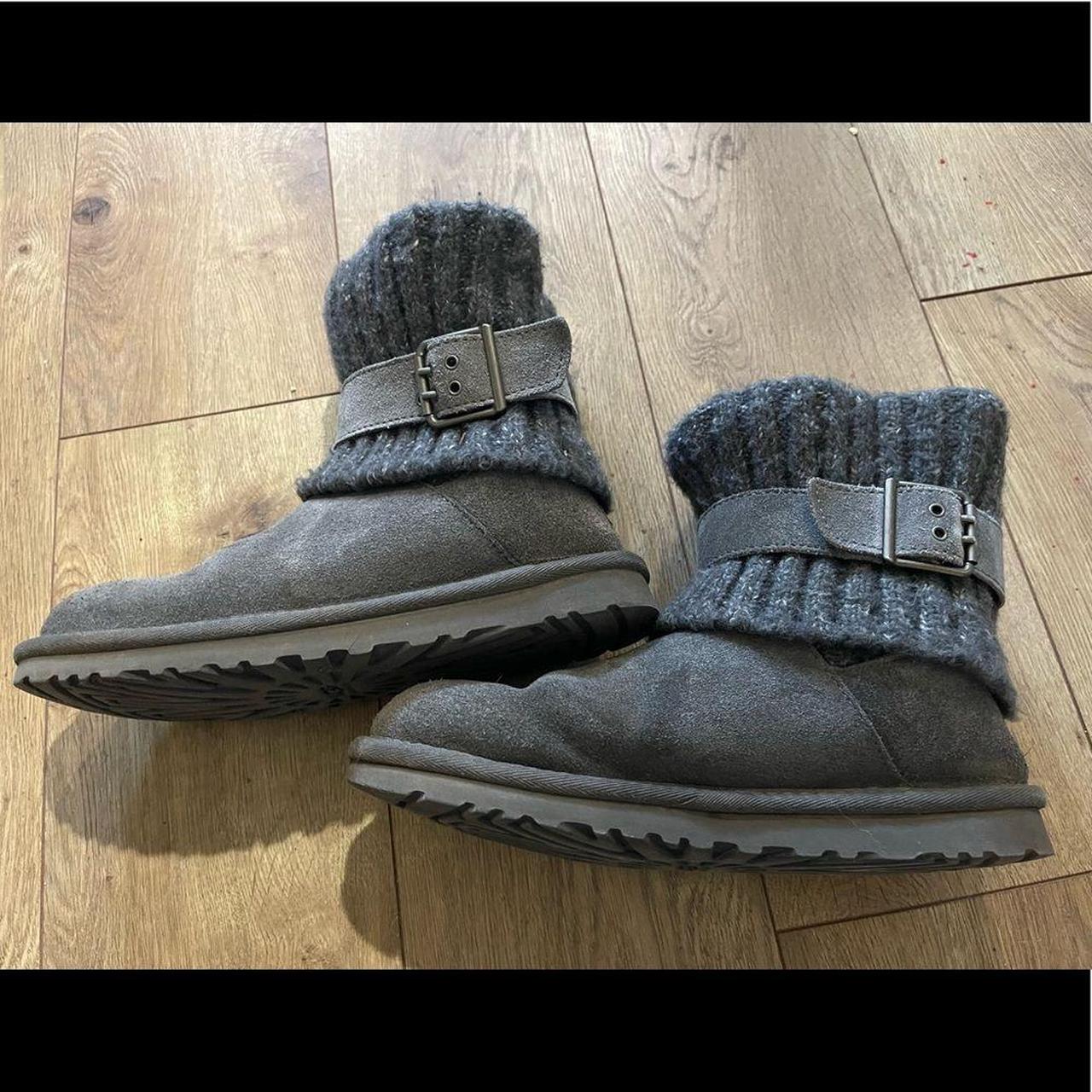 Ugg Cambridge Grey boot Size 6 Gently worn- see pics... - Depop