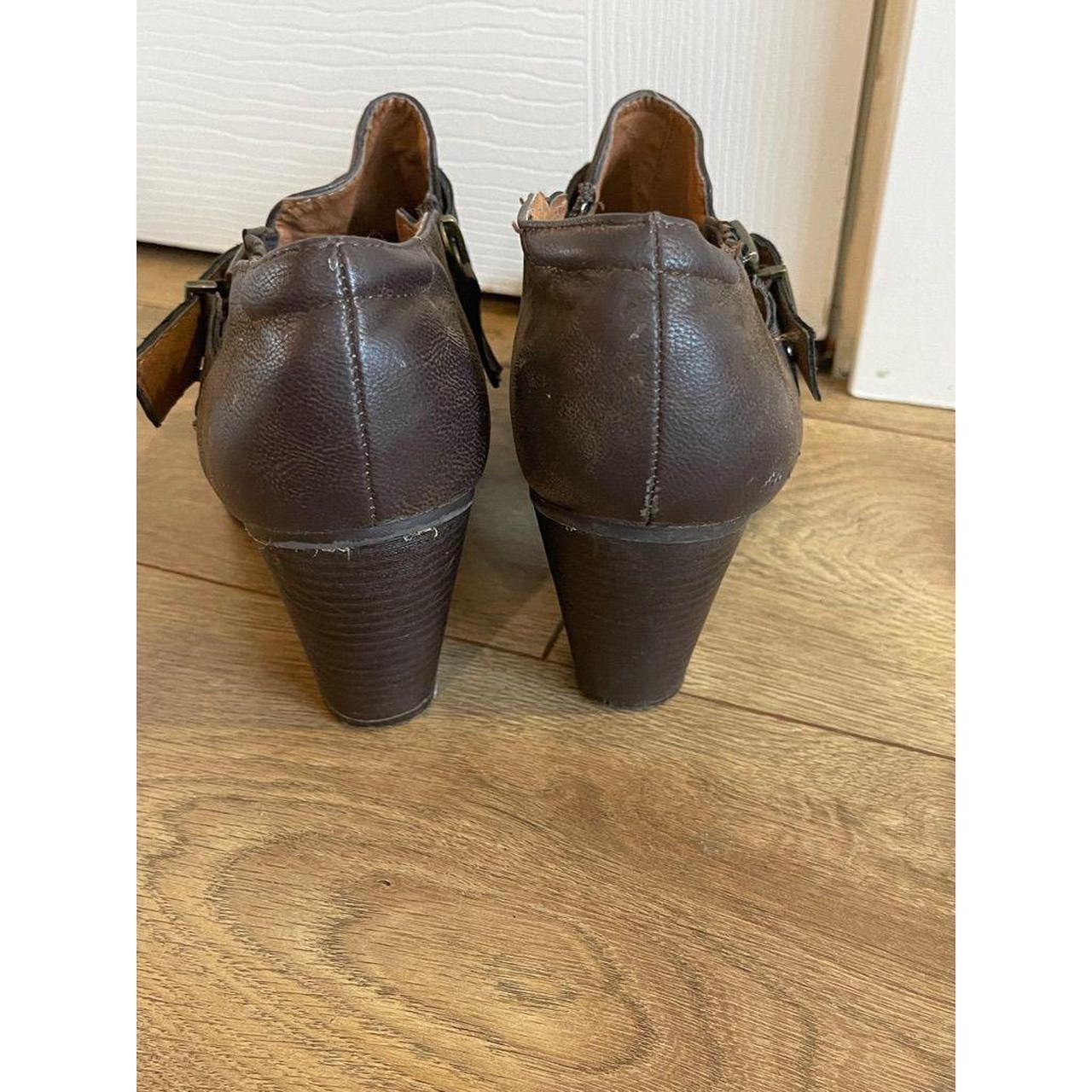 Crown Vintage bonnie bell boot Brown neutral bootie... - Depop