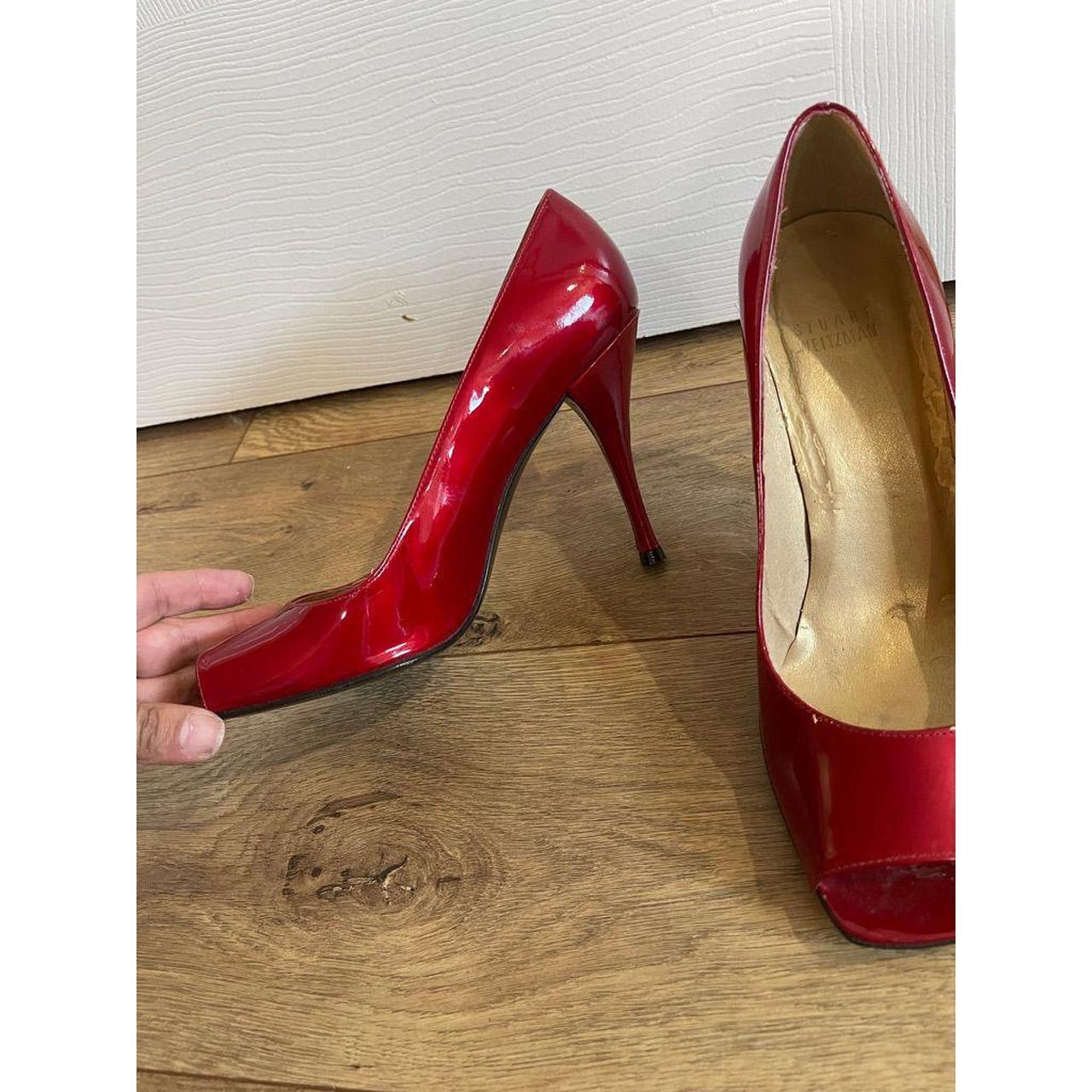 Stuart Weitzman Women's Red Courts | Depop