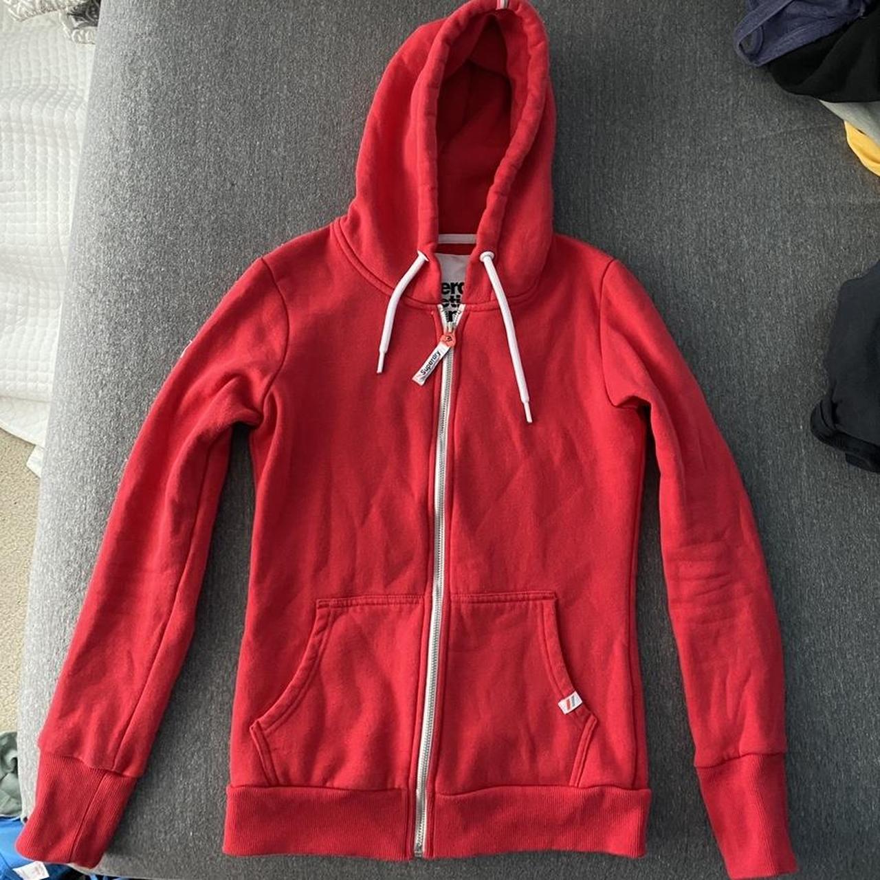 Superdry hoodie in a size 6 which is M can fit S.... Depop