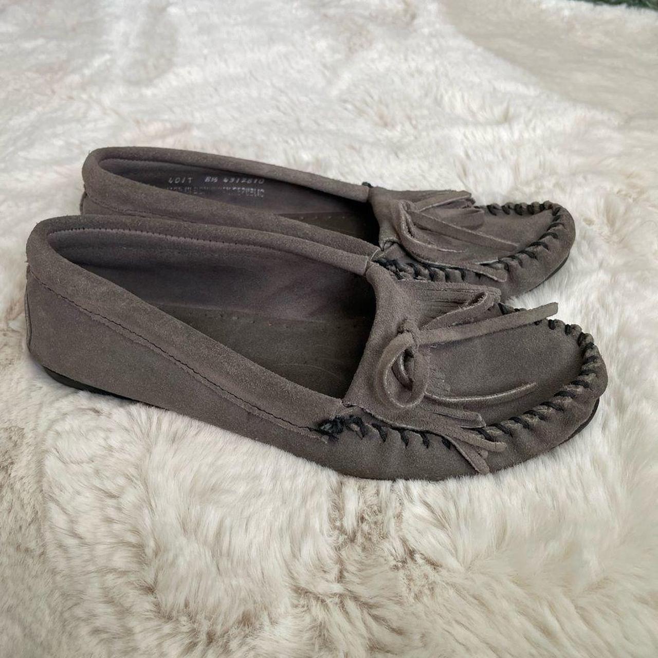 Women's Grey Loafers Depop