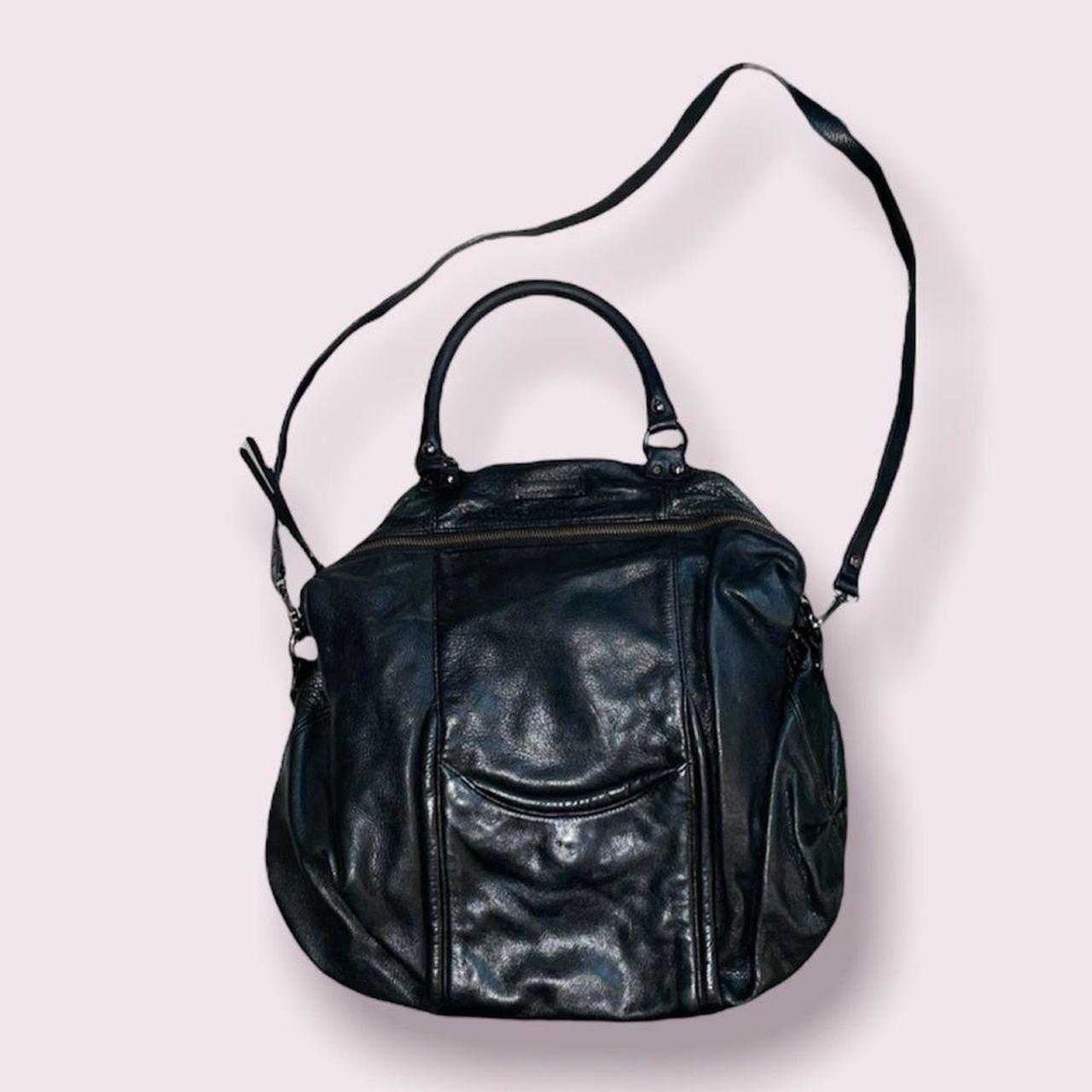 Hayden Harnet Black factory Leather Hobo Bag Purse