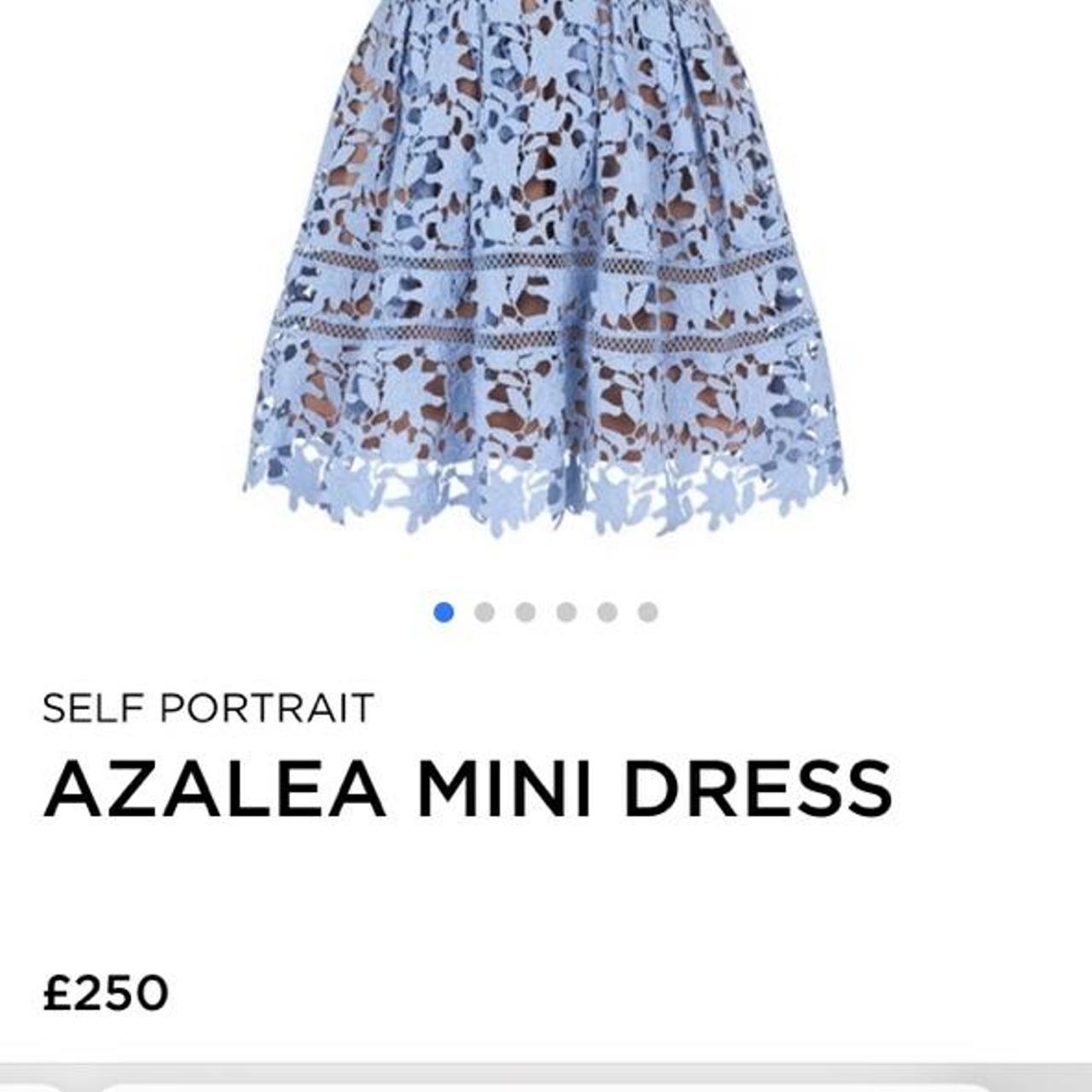 FLANNELS PALE BLUE MIDI SELF PORTRAIT... Depop