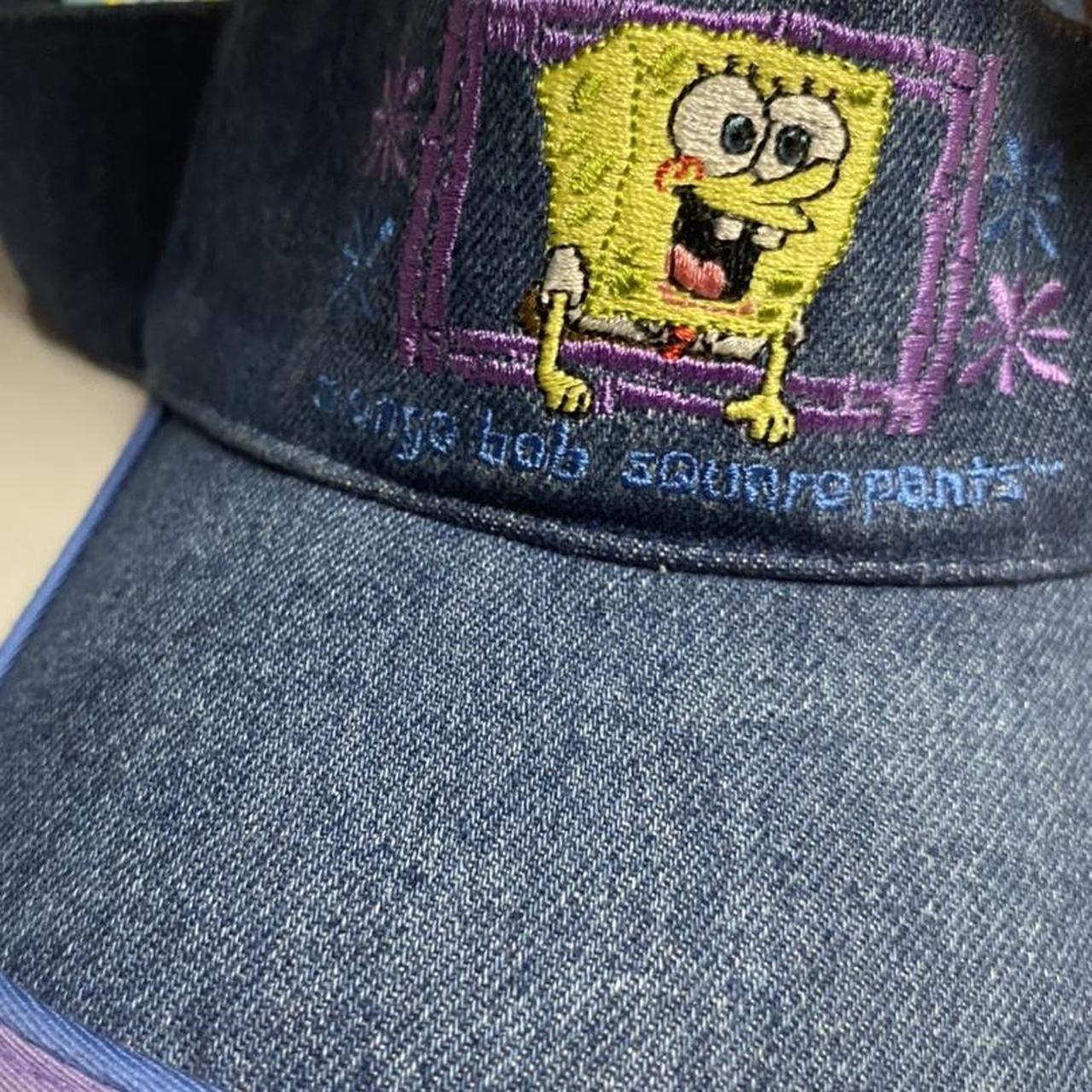 SPONGEBOB SQUAREPANTS VISOR denim material with... Depop