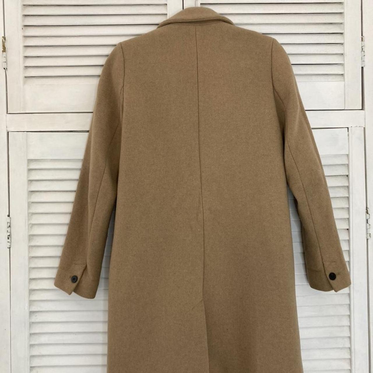 ジャケット・アウター camel coat Zara TRF Outerwear Tomboy Camel Coat Chic camel | Depop