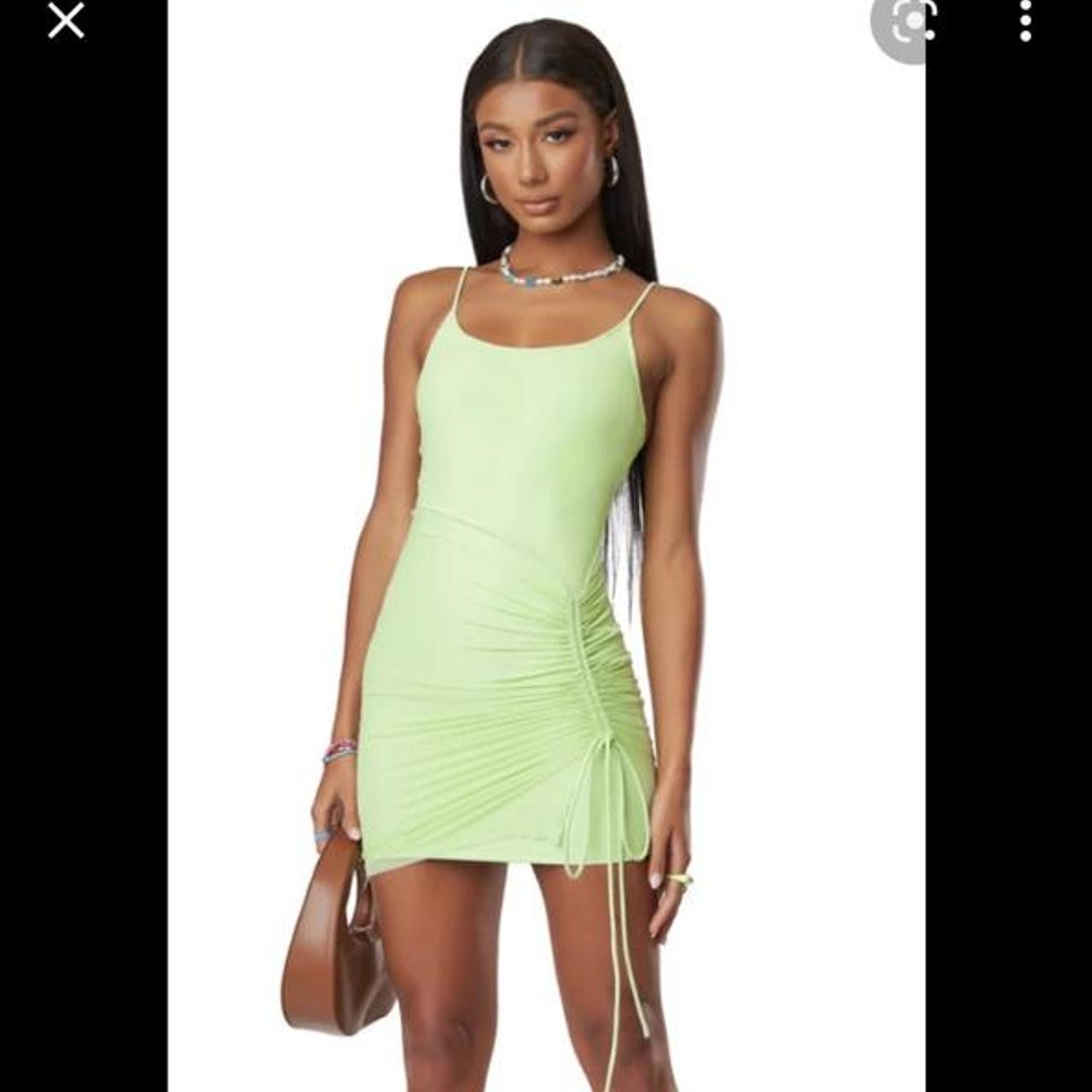 Cute light green dress! Never worn because it was... - Depop