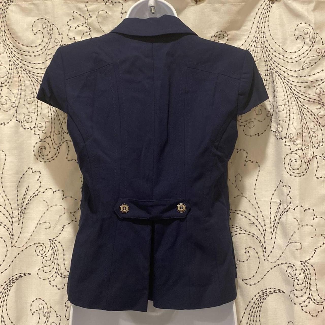 NWT 7th Avenue NY & Company Womens Navy Blue Blazer... - Depop