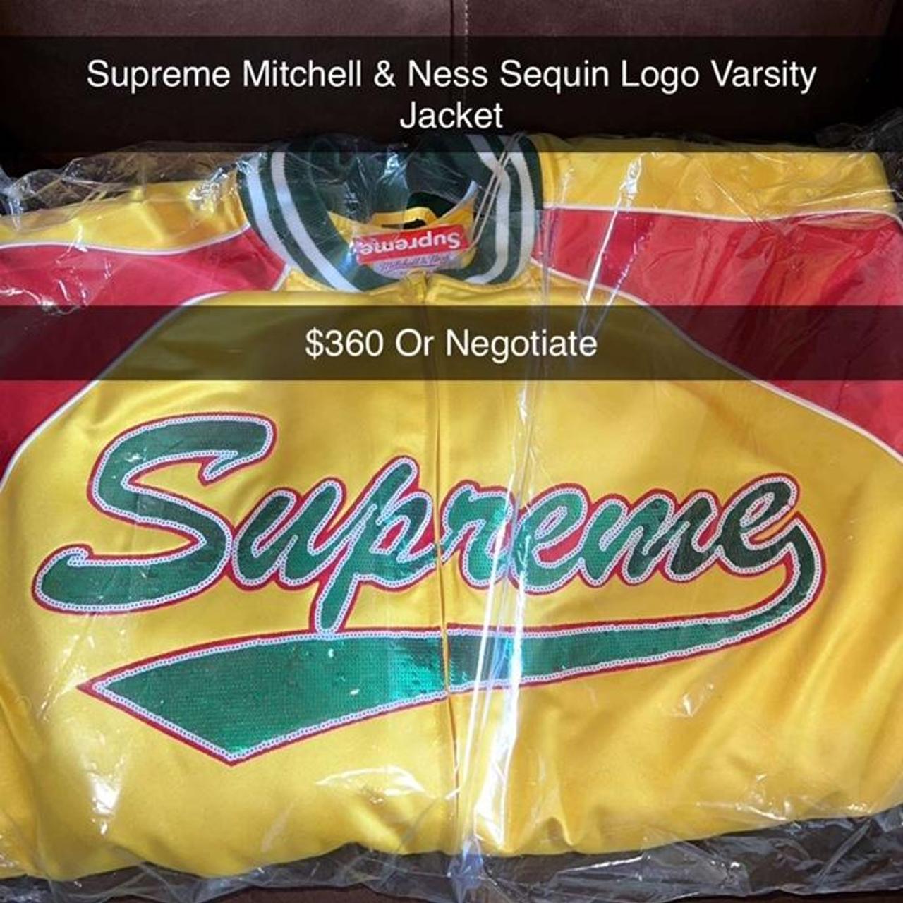 Supreme Mitchell & Ness Sequin Varsity Jacket