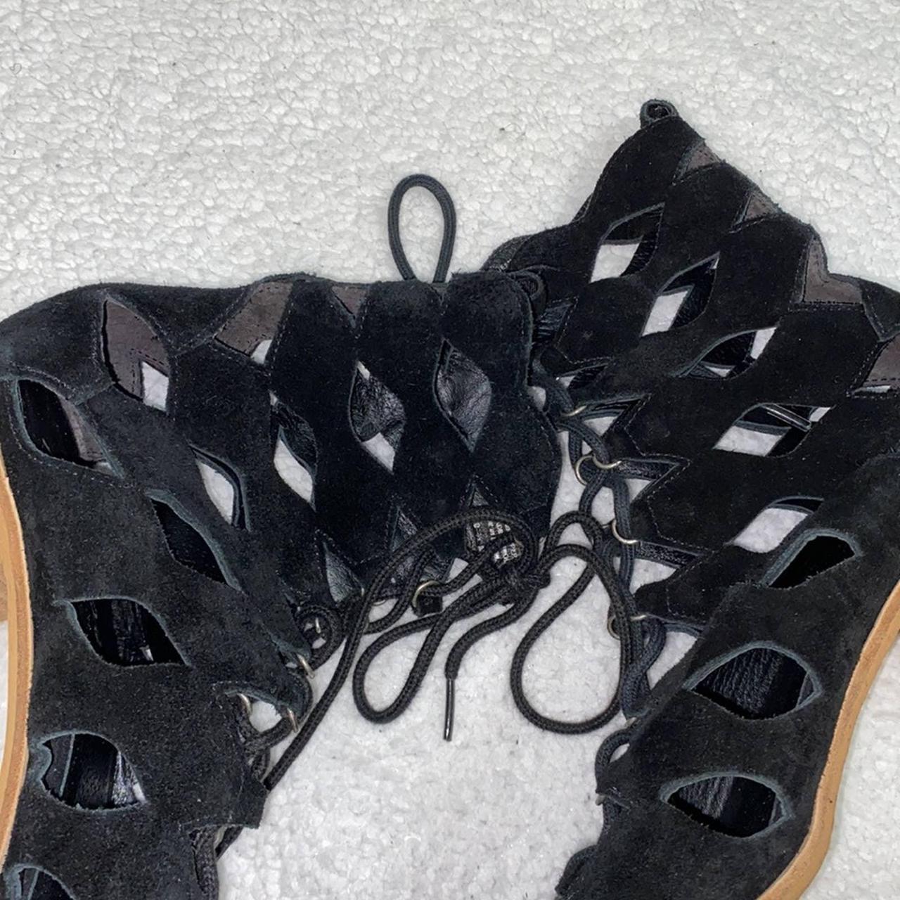 Product Image 4 - Matisse Black Gladiator Suede Lace