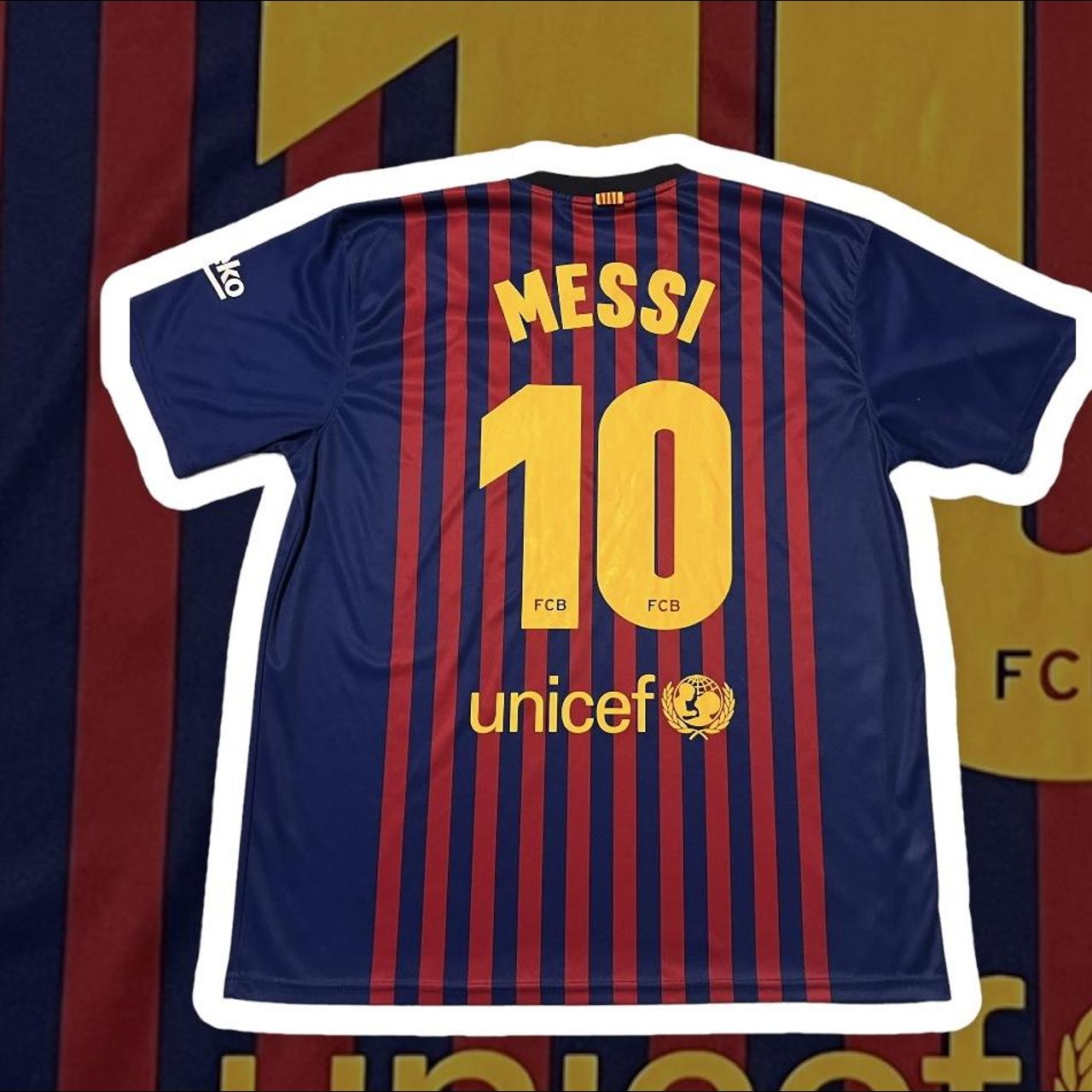 Lionel Messi #10 FC Barcelona Men's Jersey Authentic... - Depop