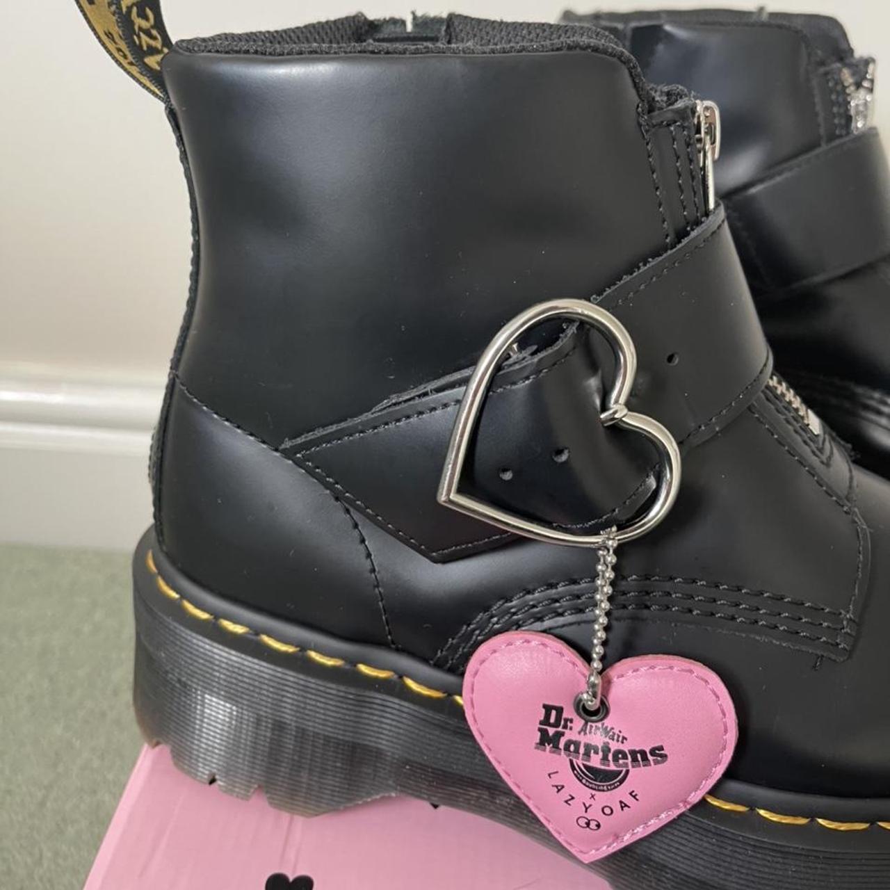 Doc Marten’s X Lazy Oaf limited edition buckle boot... - Depop