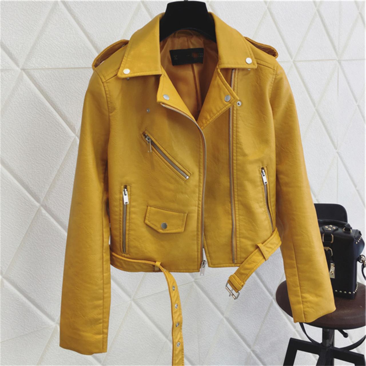 This is a Fashion Pu Leather Jacket for Women Best... - Depop