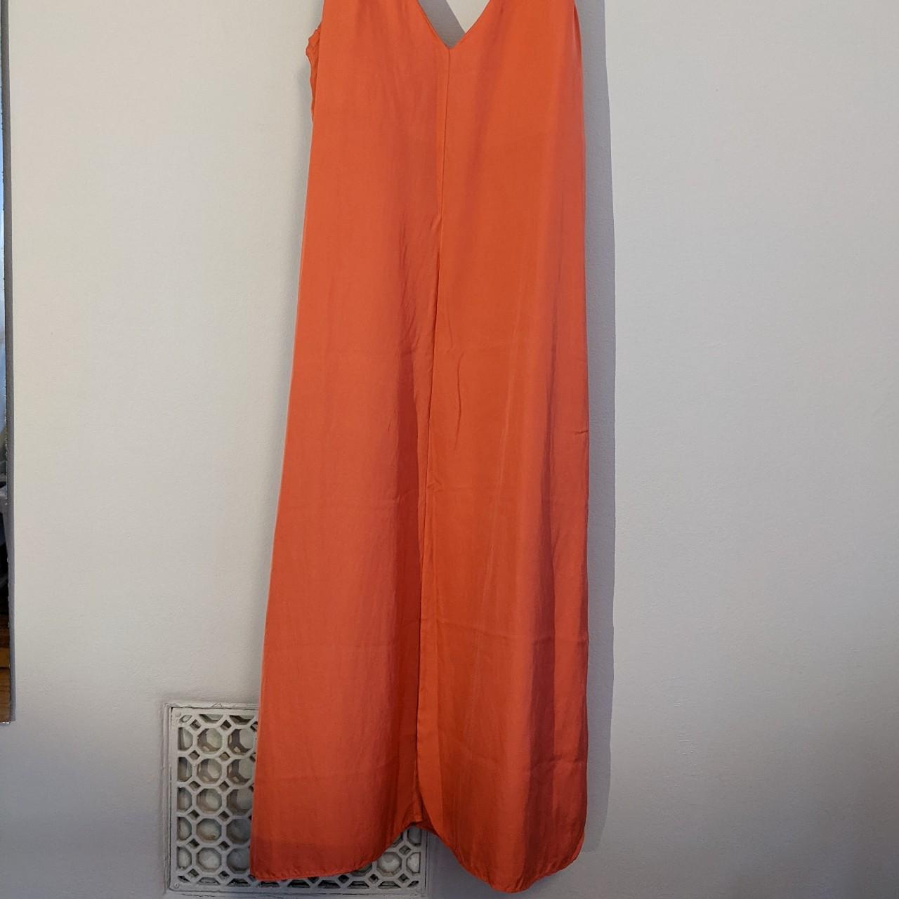 Grana Chinese Silk V-Neck Slip Dress -never... - Depop