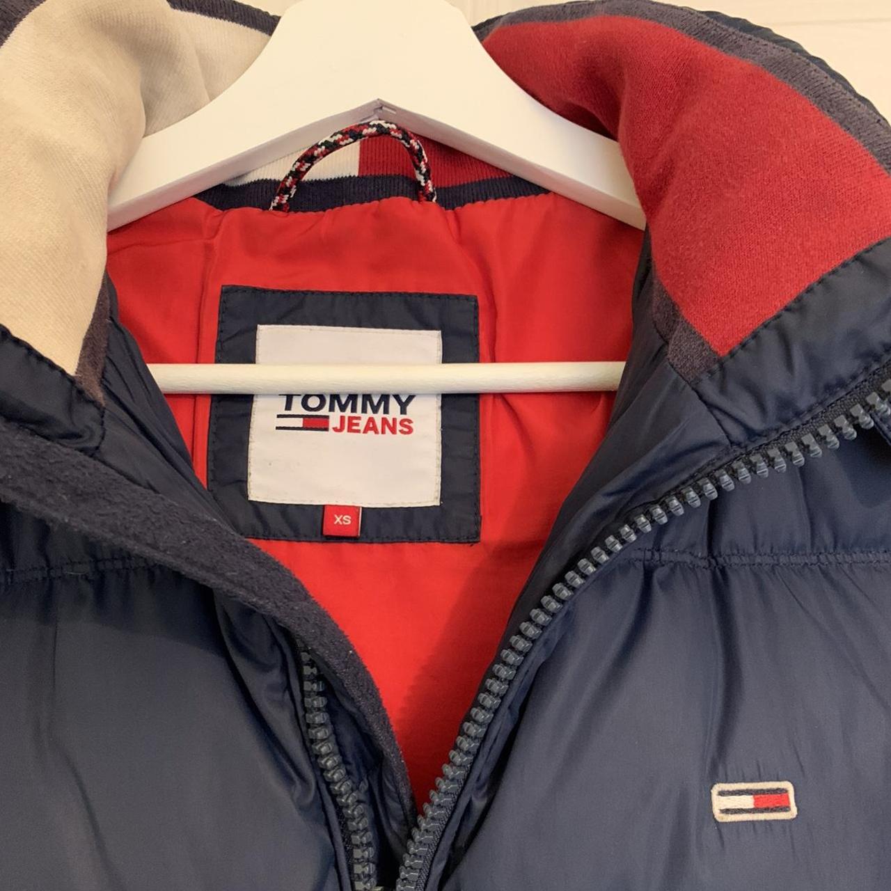 Tommy Hilfiger Tommy Jeans Navy Blue Puffer jacket... - Depop