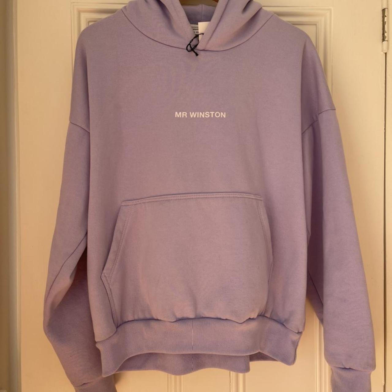 Mr Winston lilac hoodie in a size small. See photo... - Depop