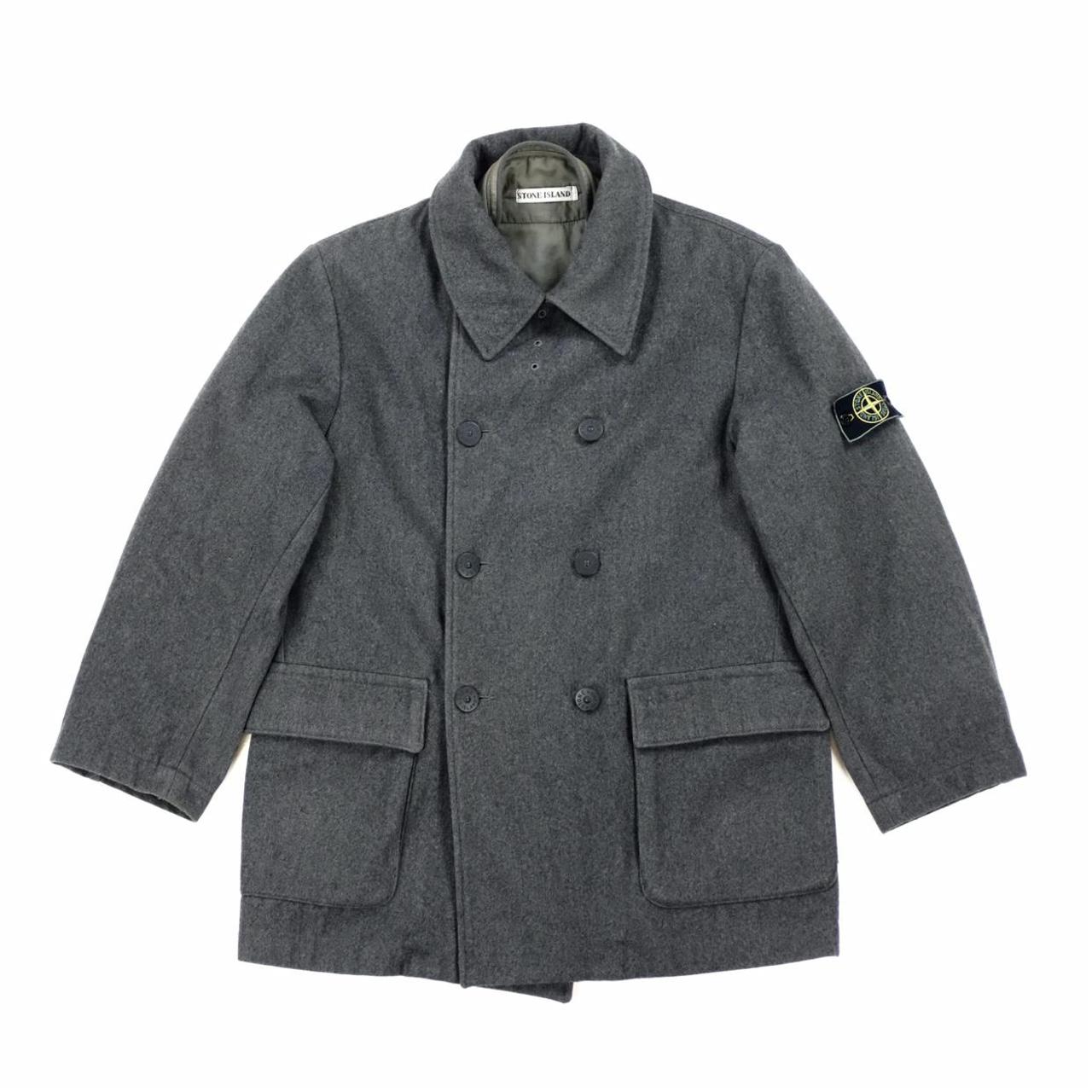 stone island wool coat