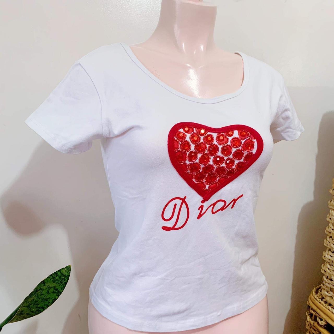 【レア】Christian Dior ハートTシャツ Vintage レア】Christian Dior ハートTシャツ Vintage
