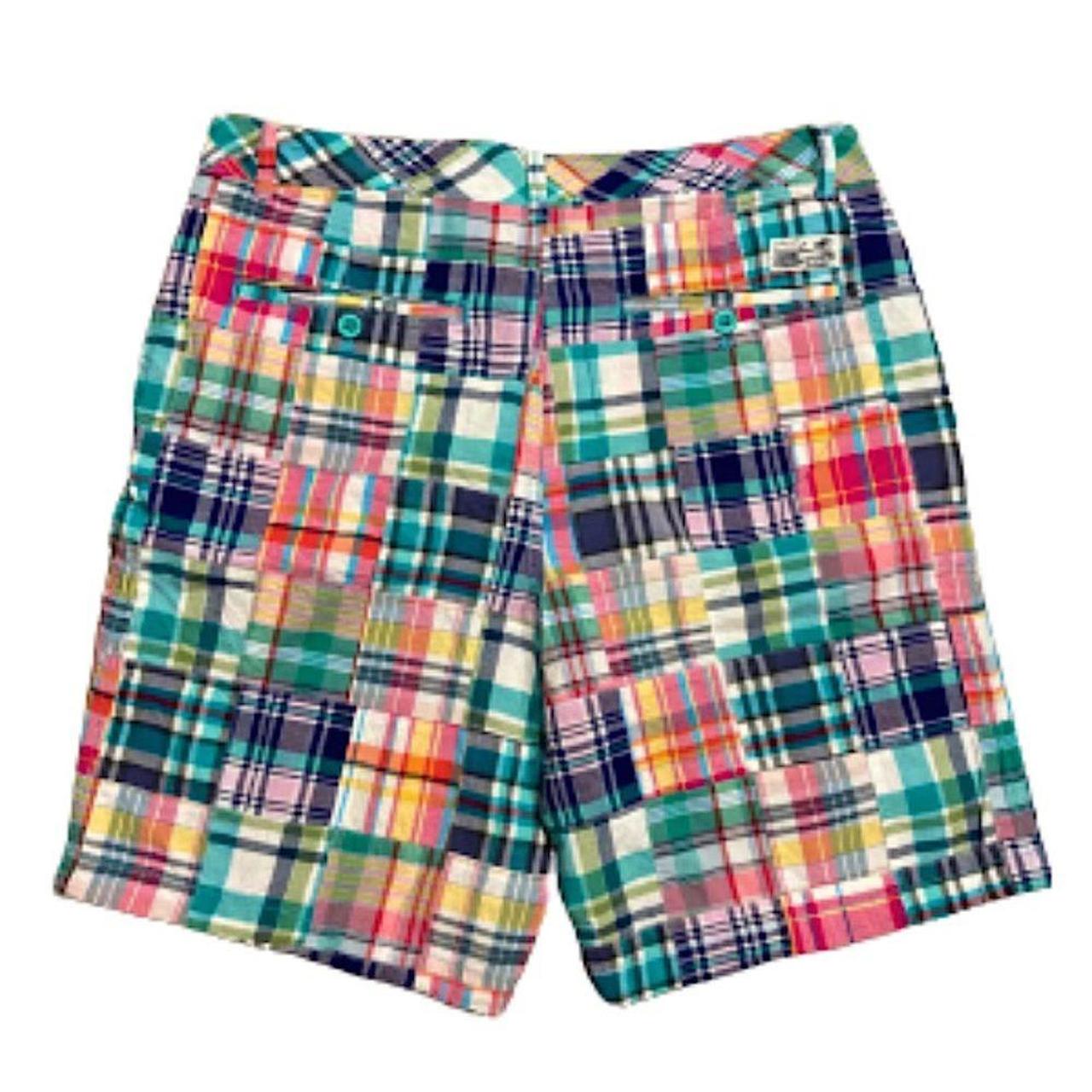 IZOD Saltwater Mens Patchwork Plaid Shorts Size:... - Depop