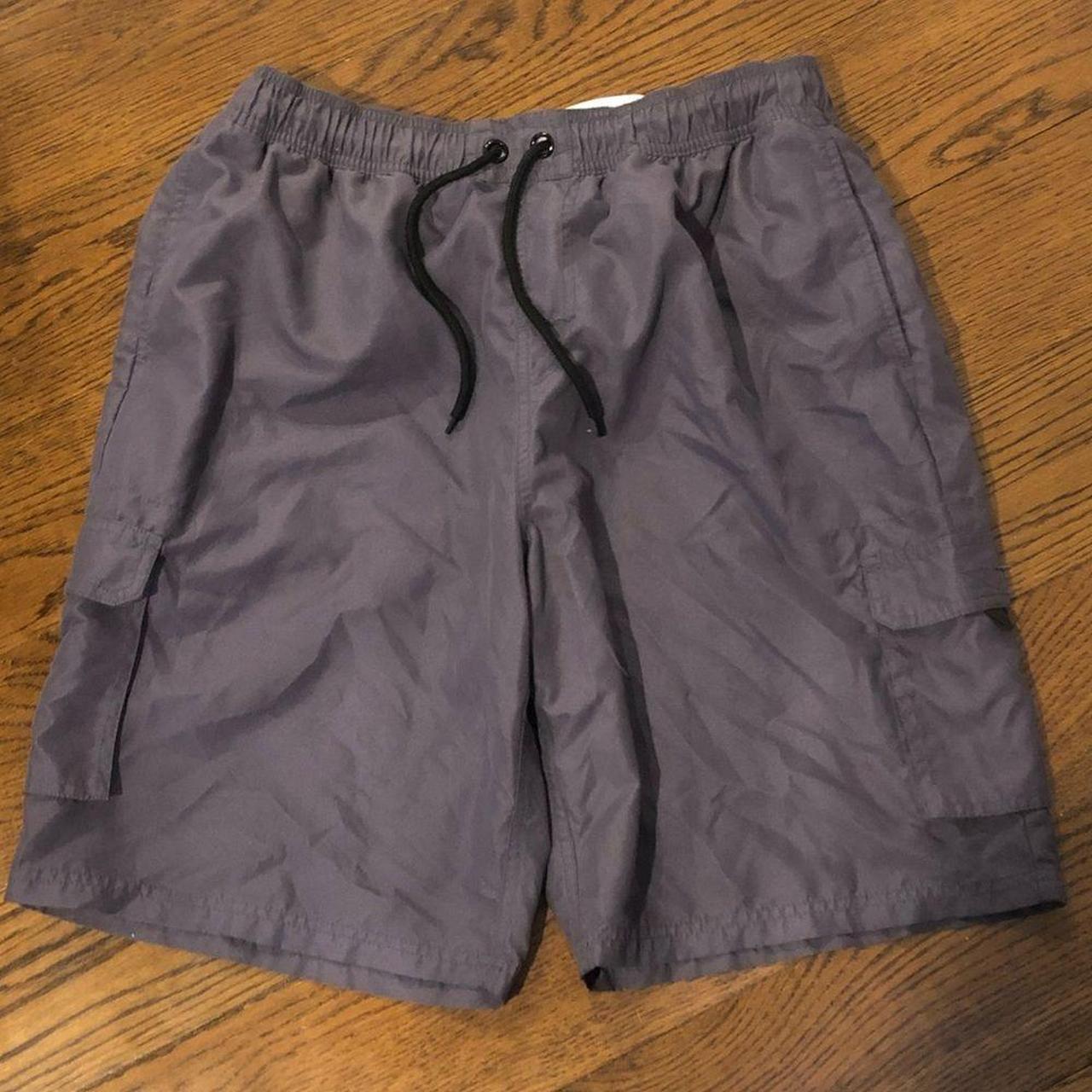 TESLA Mens Grey Cargo Swim Trunks Sz Large TESLA... Depop