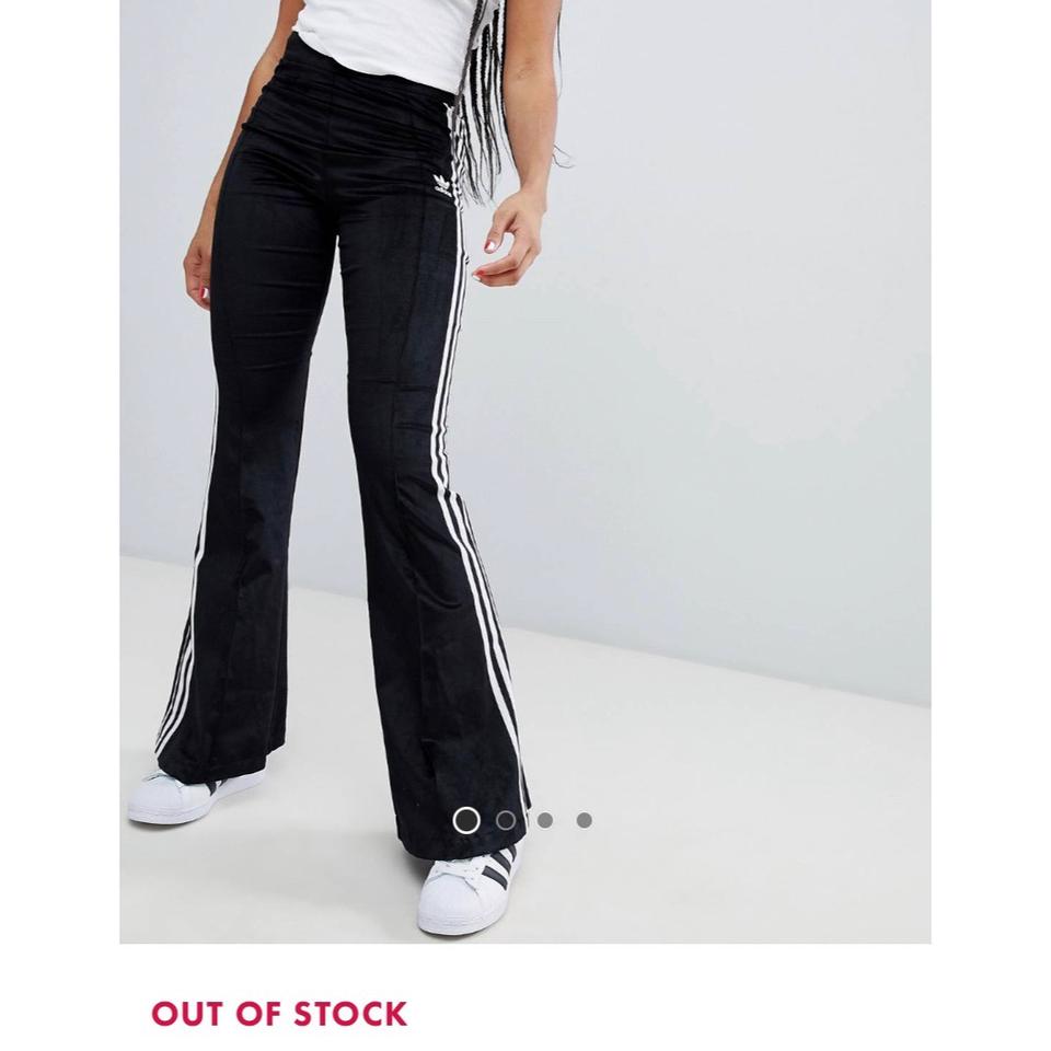adidas velvet flare track pant
