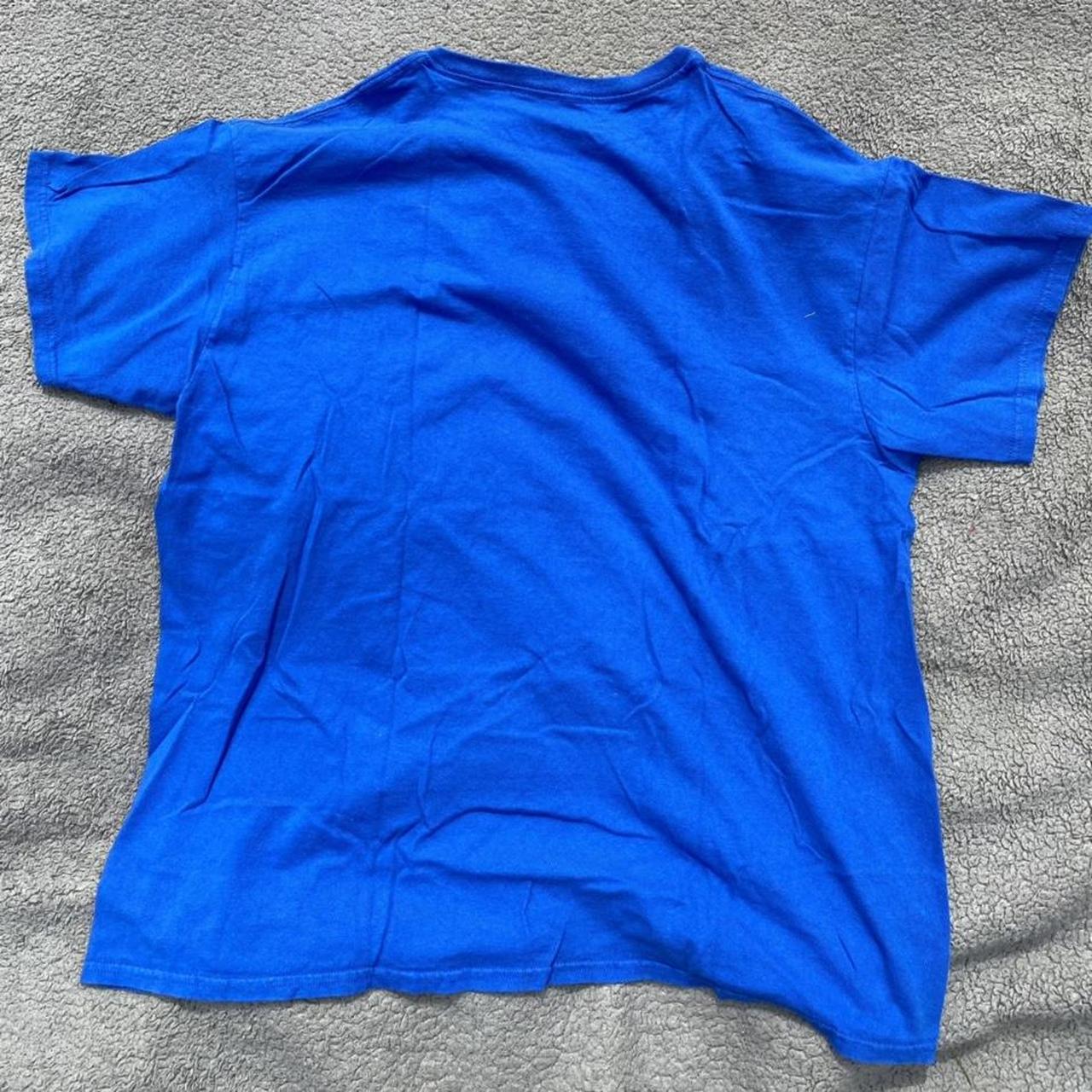 Hybrid Apparel Men's Blue and Red T-shirt (2)