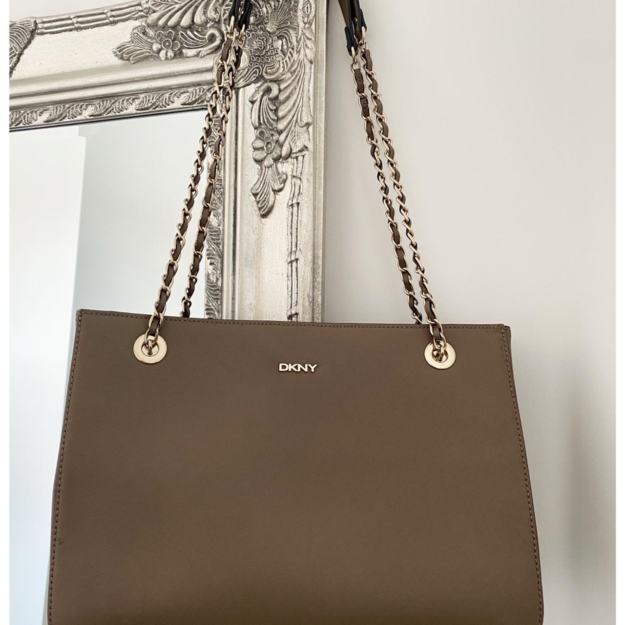 DKNY Bryant Medium Leather Tote Bag Very good... Depop