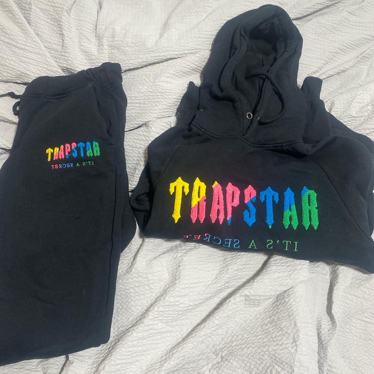 Trapstar tracksuit size M been worn once the string... - Depop