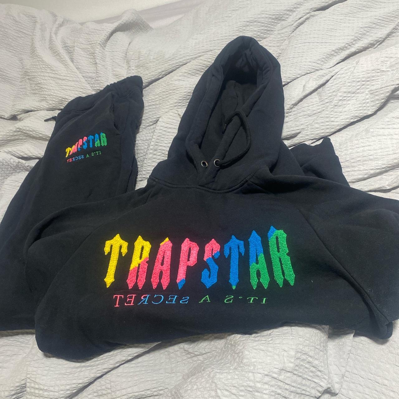 Trapstar tracksuit size M been worn once the string... - Depop